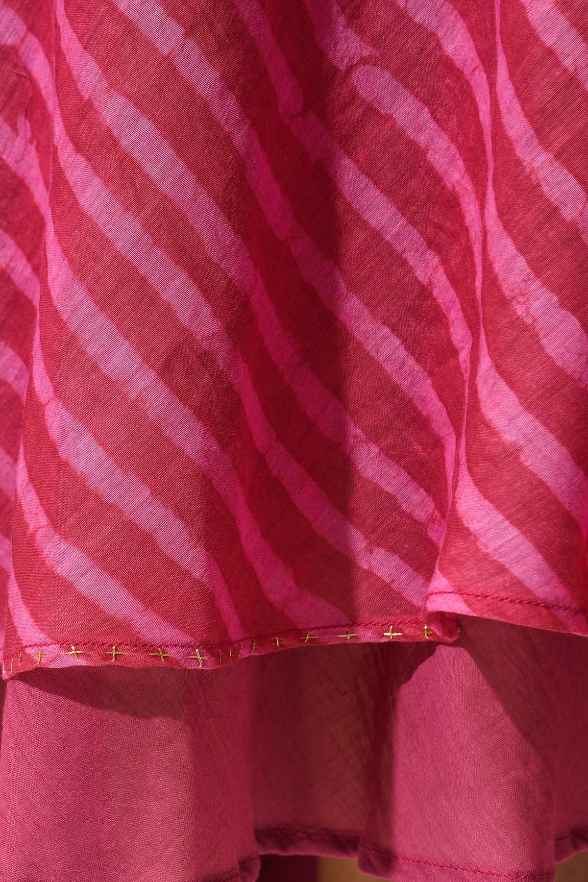 ROSE CHANDERI COCKTAIL DRESS
