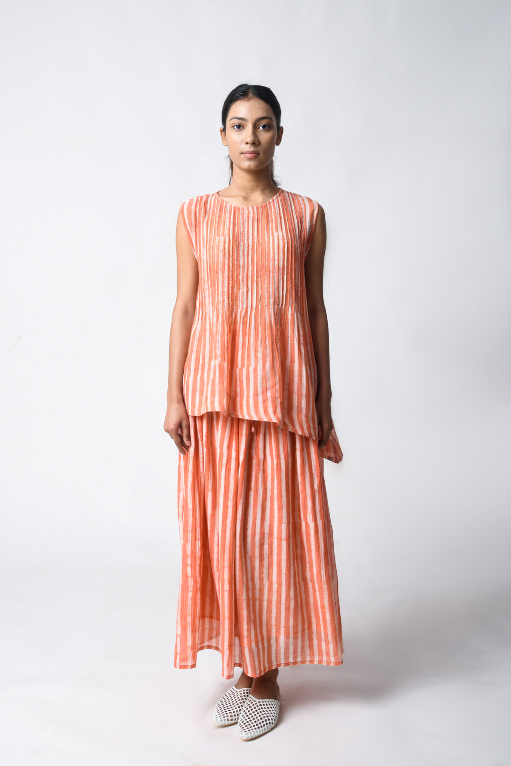 PINTUCK CORAL CORD SET