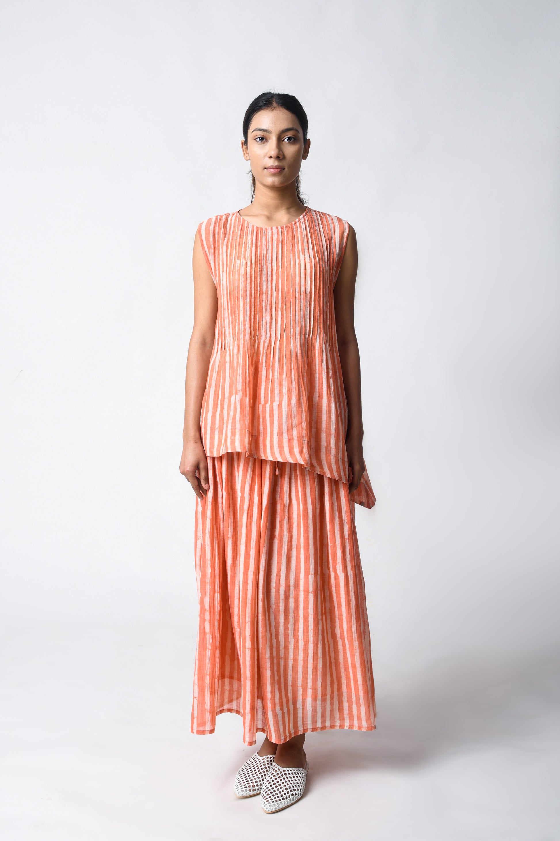 PINTUCK CORAL CORD SET