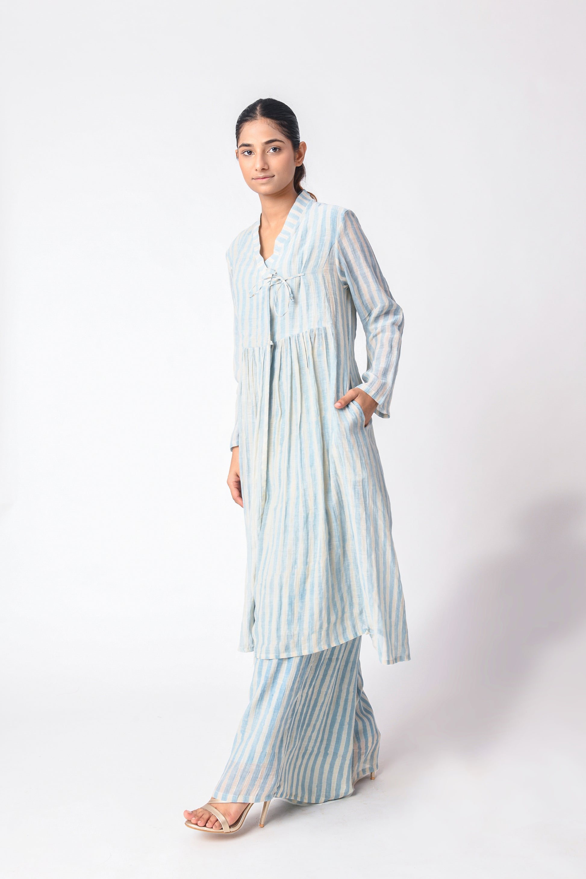 SKY TIE-TUNIC SET