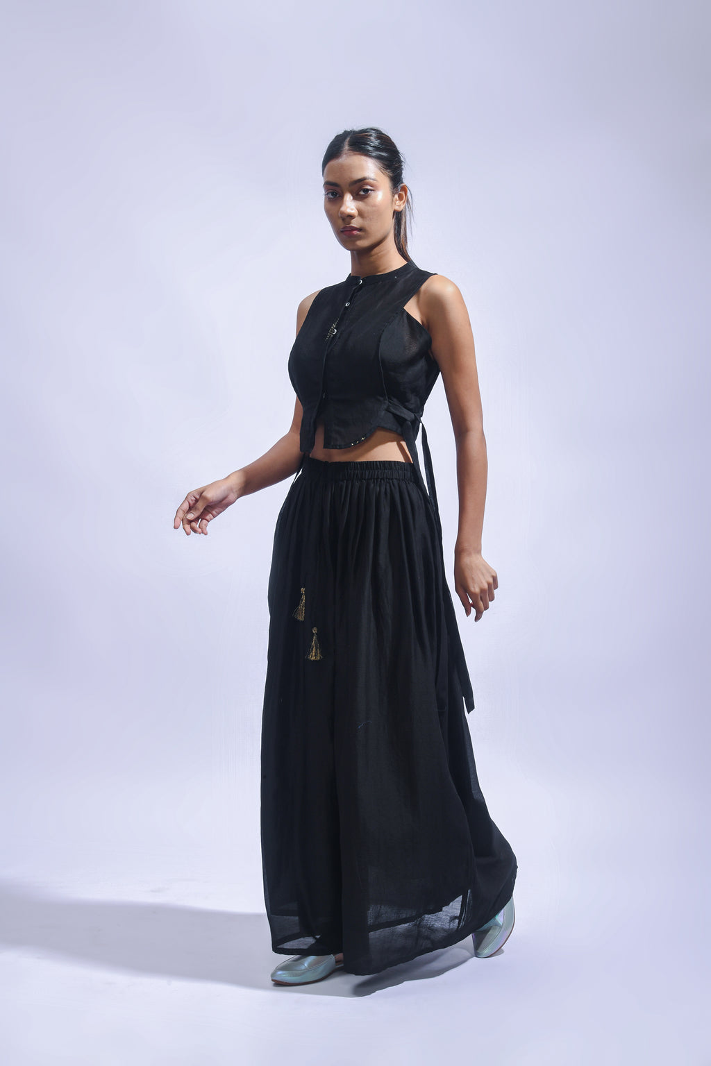 Midnight  Chanderi Set