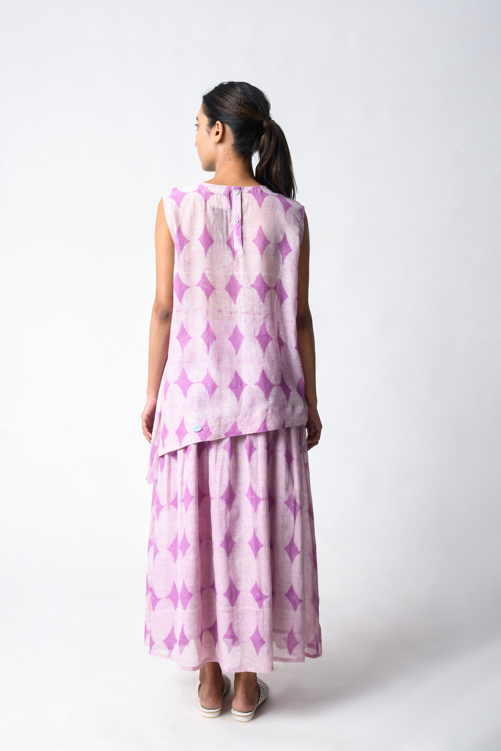 PINTUCK PLUM CORD SET