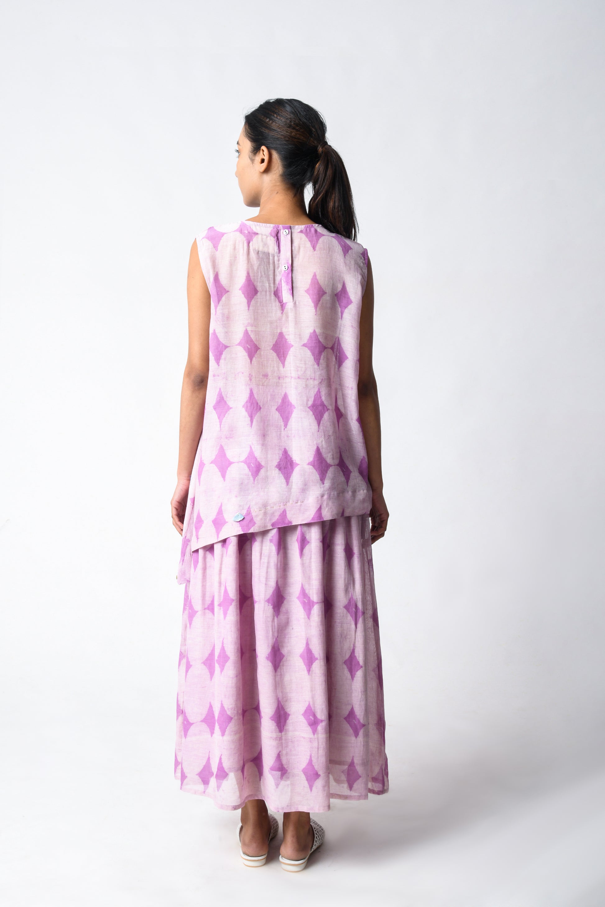 PINTUCK PLUM CORD SET