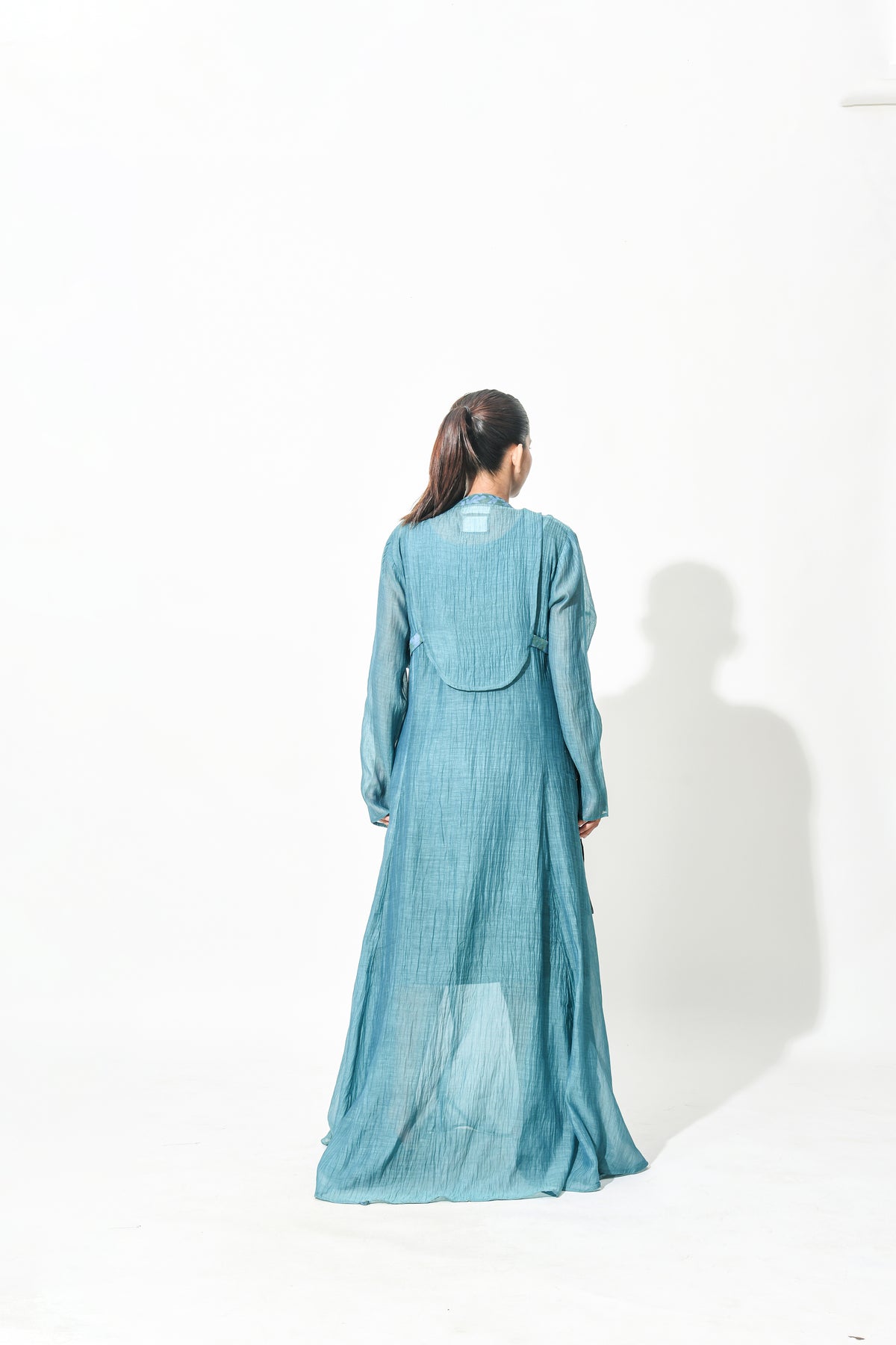 ROYAL JADE ANARKALI DRESS WITH YOKE
