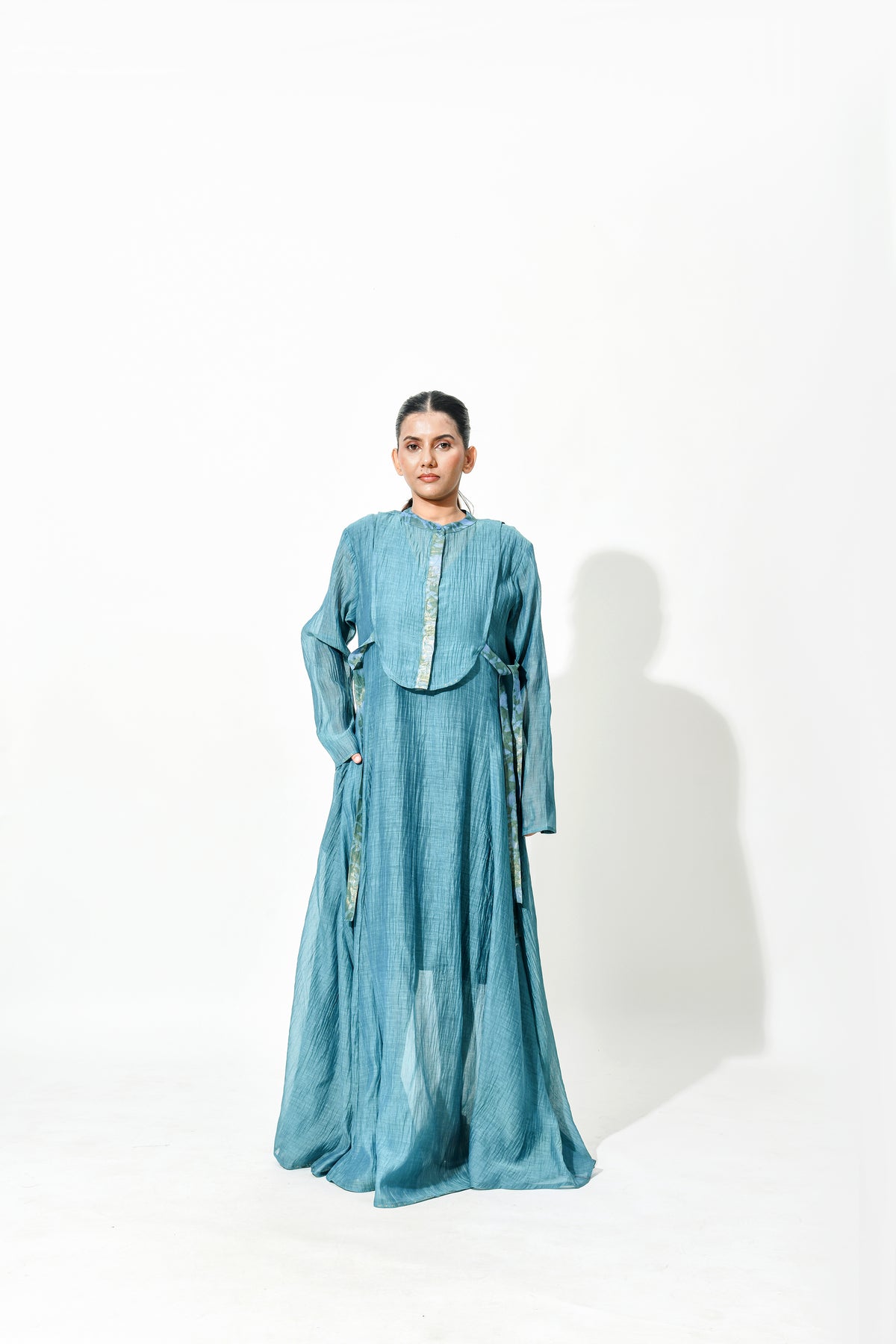 ROYAL JADE ANARKALI DRESS WITH YOKE