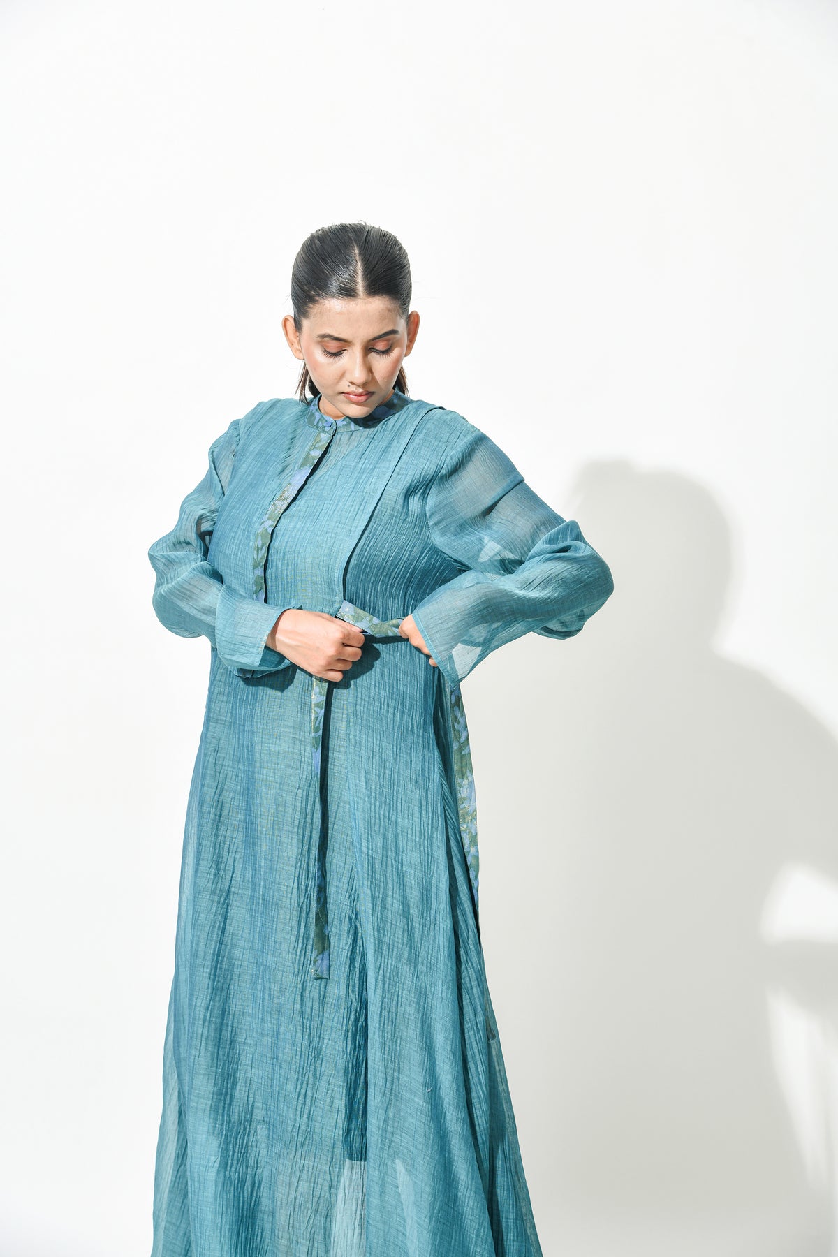 ROYAL JADE ANARKALI DRESS WITH YOKE