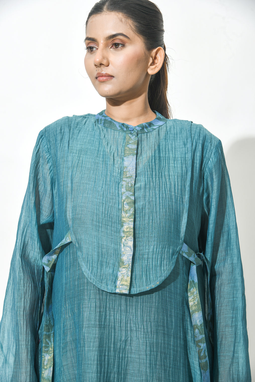 ROYAL JADE ANARKALI DRESS WITH YOKE