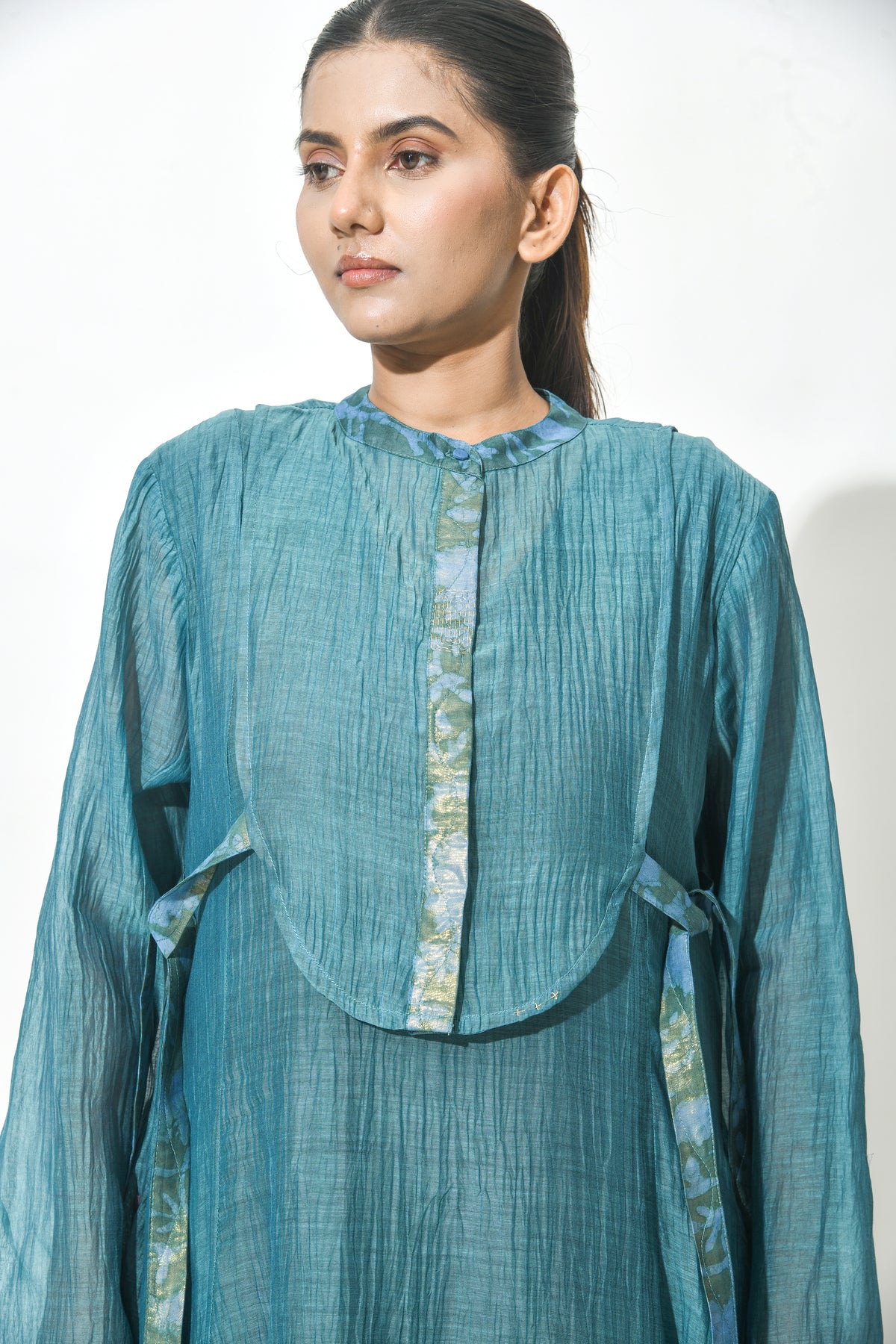 ROYAL JADE ANARKALI DRESS WITH YOKE