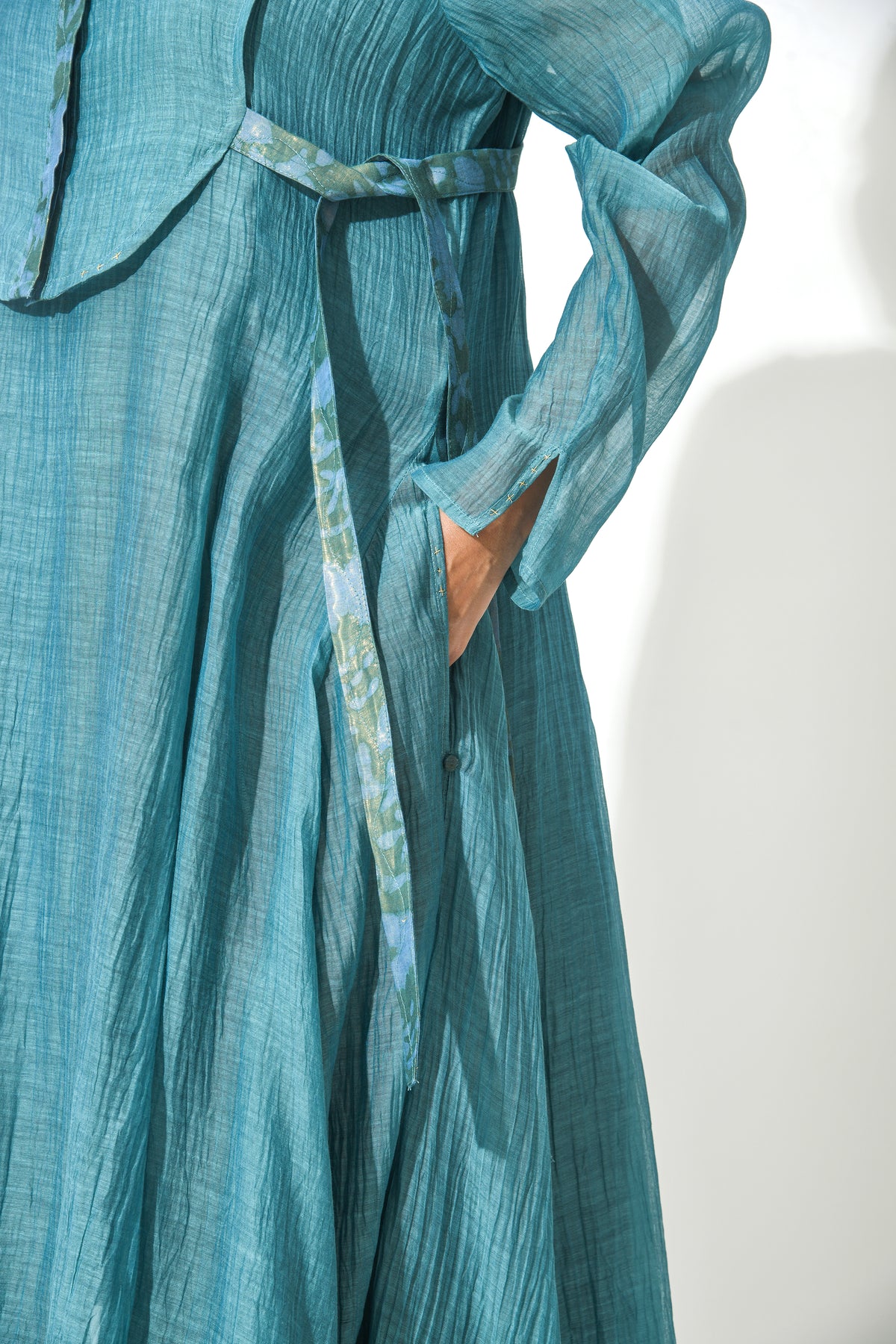 ROYAL JADE ANARKALI DRESS WITH YOKE