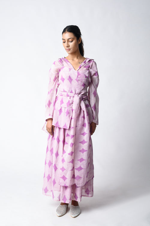 CAMI WRAP PLUMCO-ORD SET