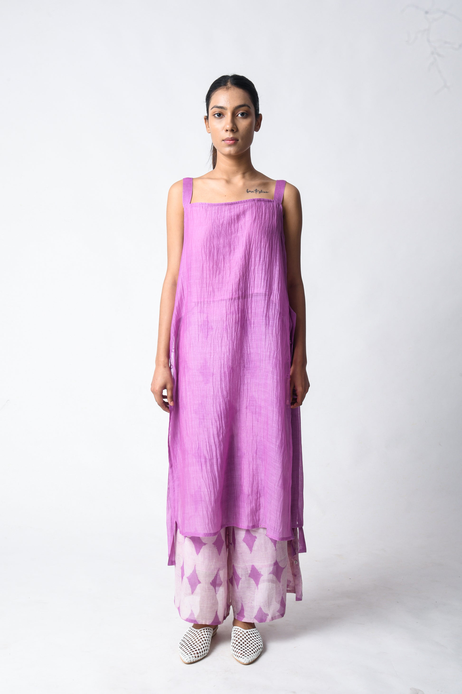 STRAP TUNIC PLUM CO-ORD