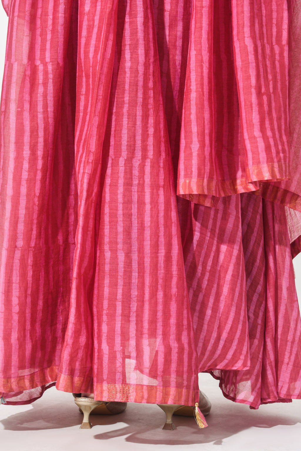 ROSE ANARKALI DRESS WITH DUPATTA