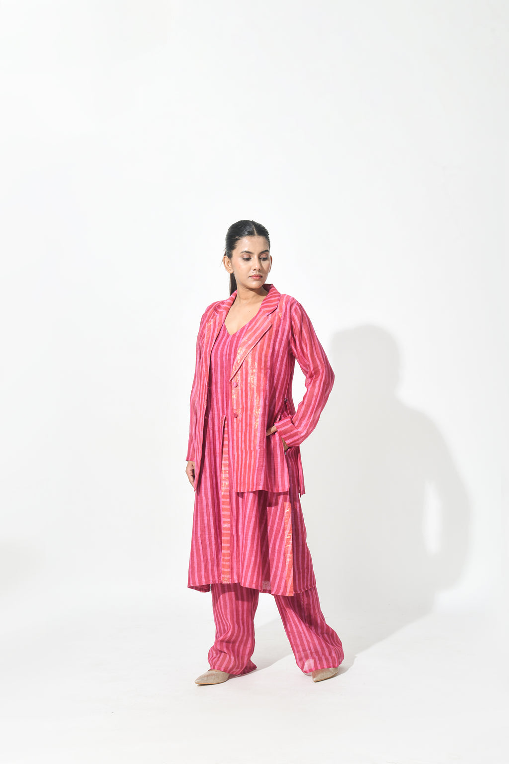 ROSE SHEER BLAZER CO-ORD