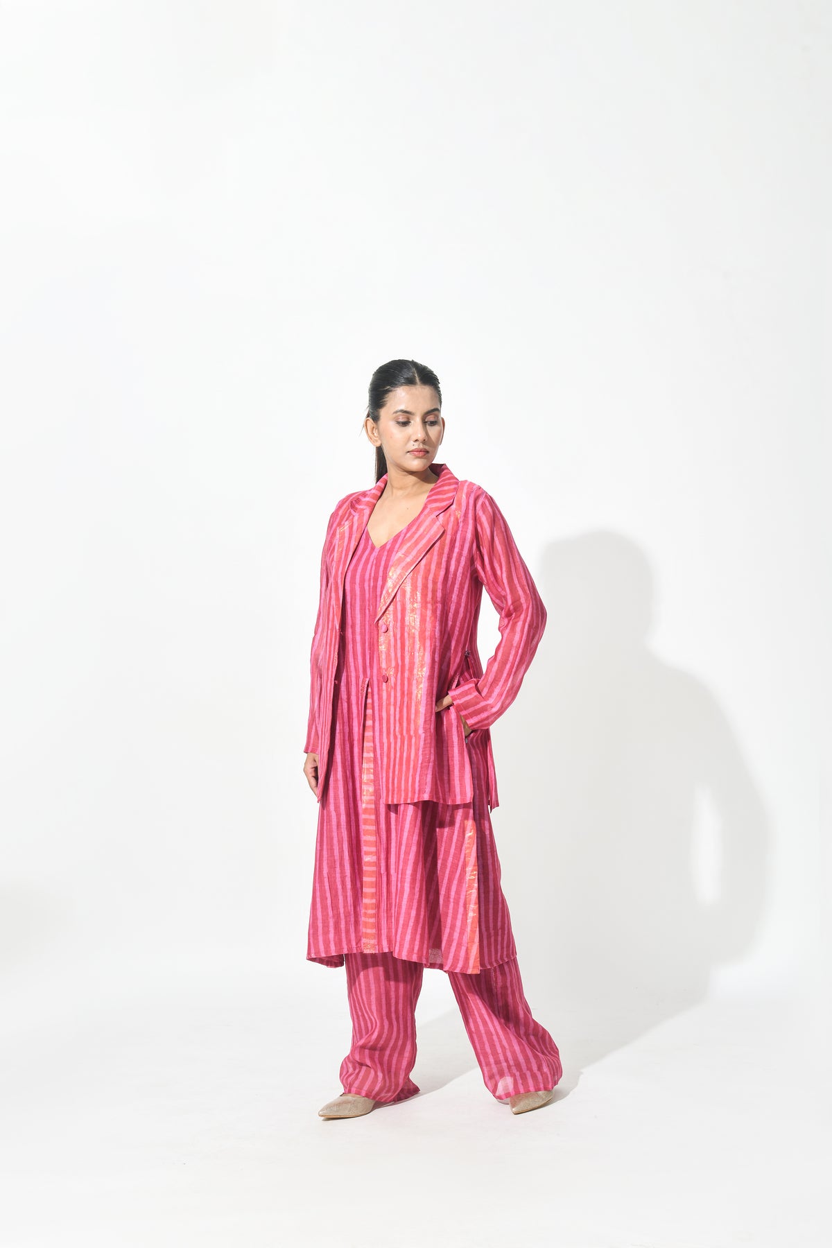 ROSE SHEER BLAZER CO-ORD