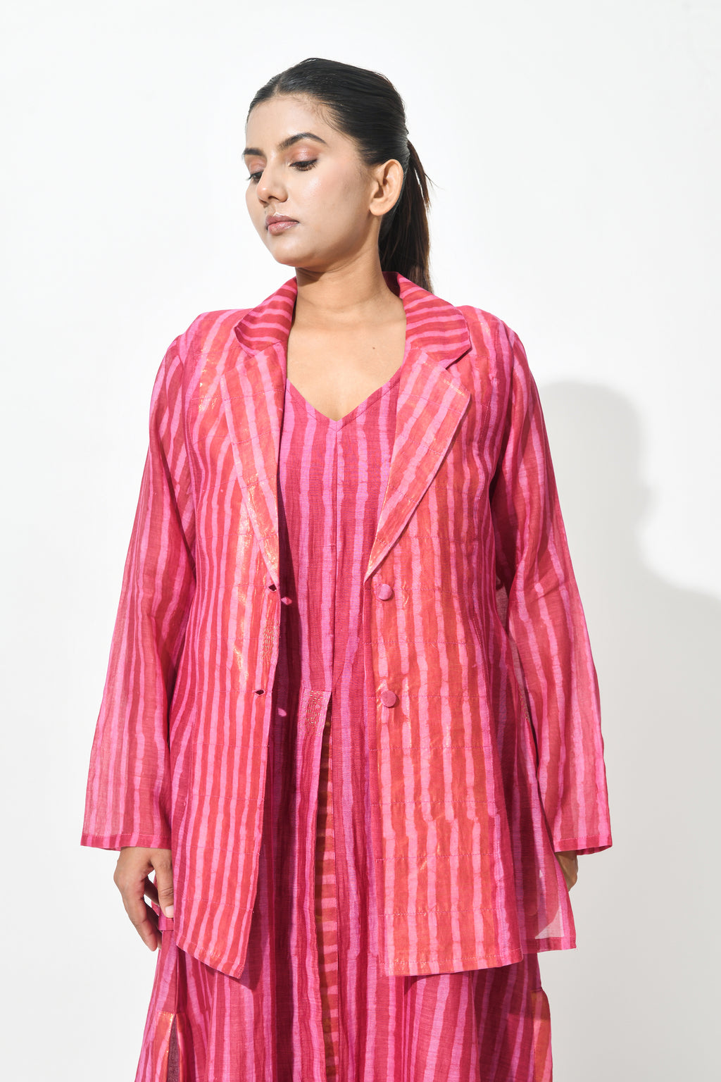 ROSE SHEER BLAZER CO-ORD