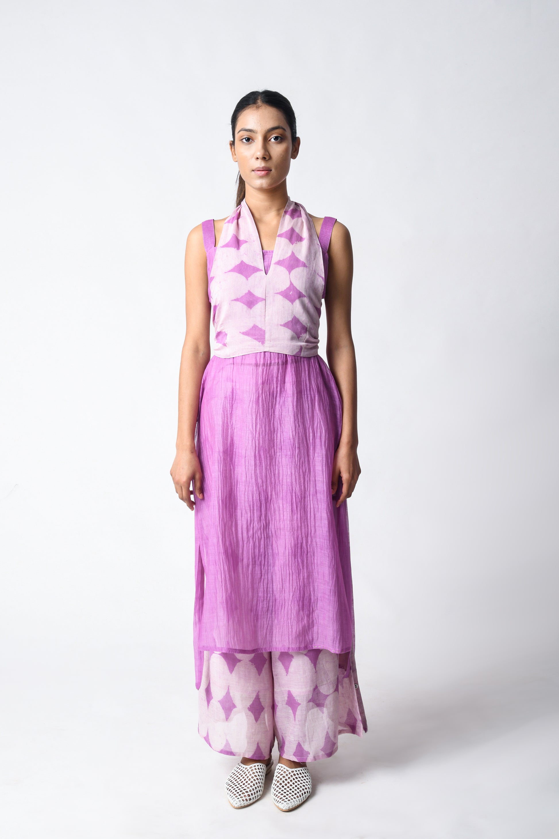 TIE-WRAP PLUM CO-ORD SET
