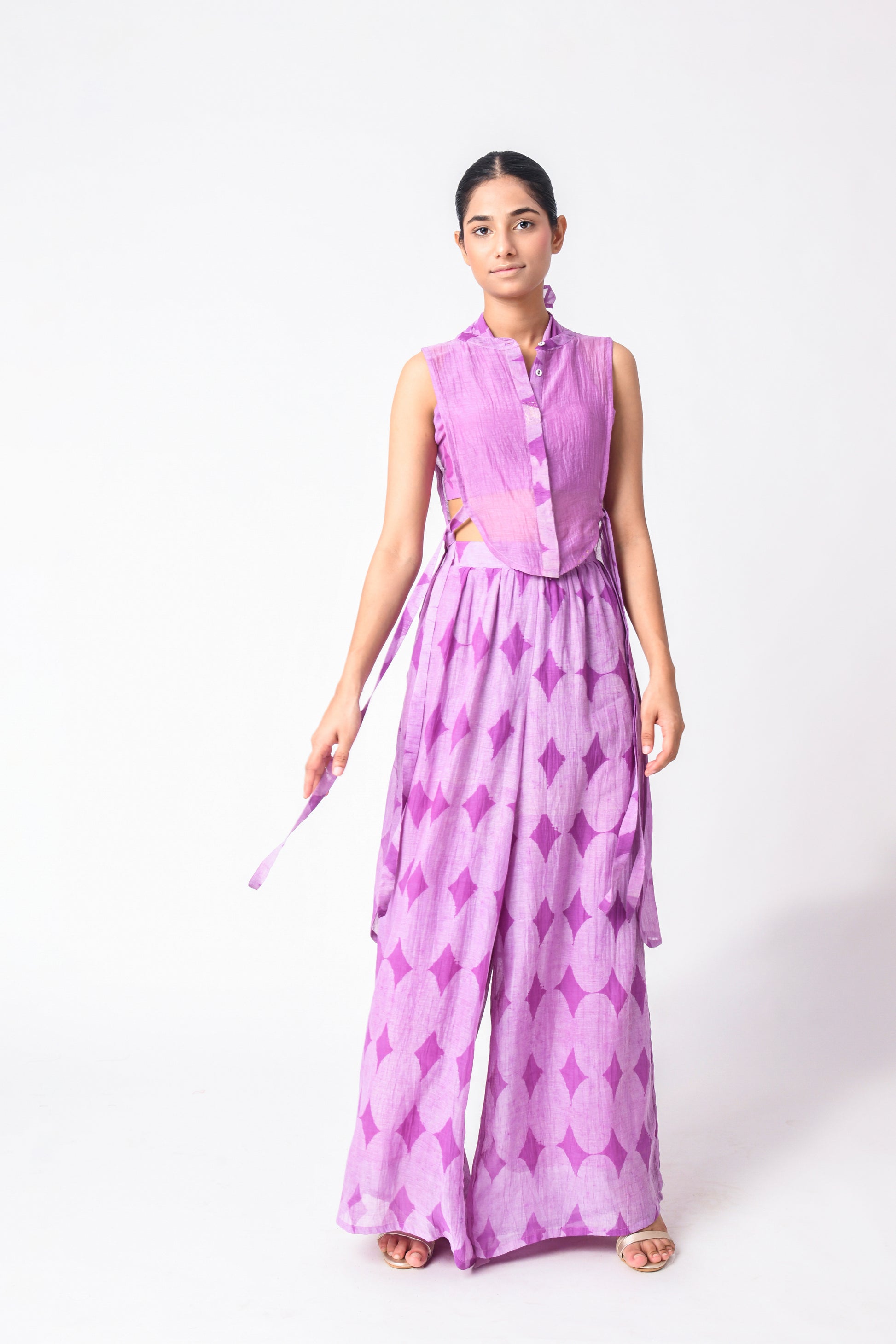 PLUM YOKE CO-ORD SET