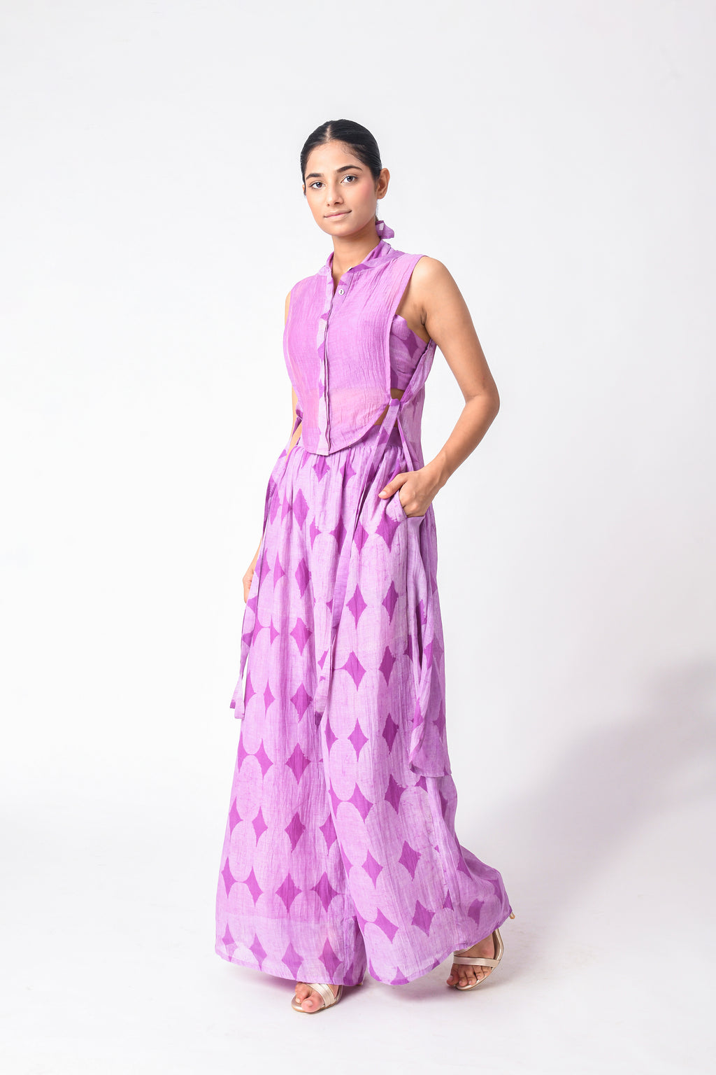 PLUM YOKE CO-ORD SET