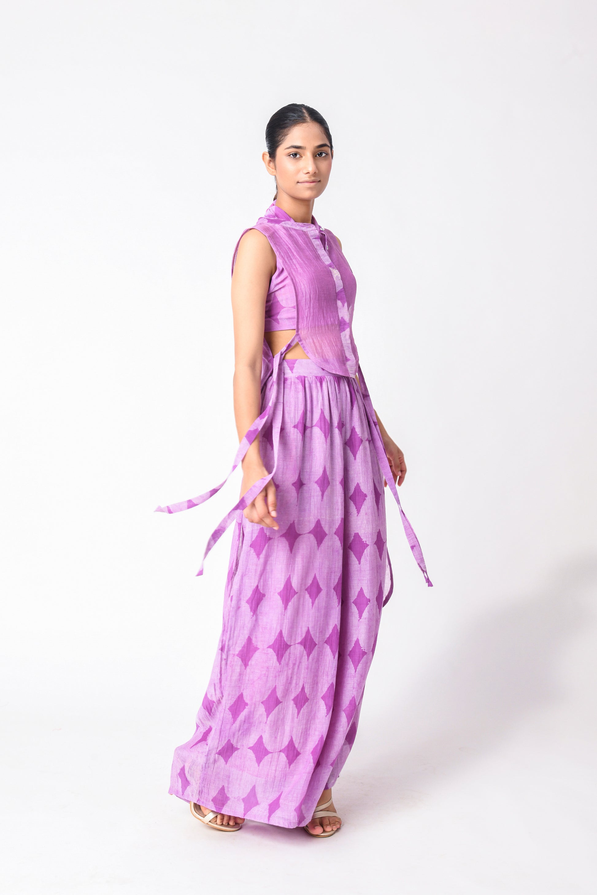 PLUM YOKE CO-ORD SET
