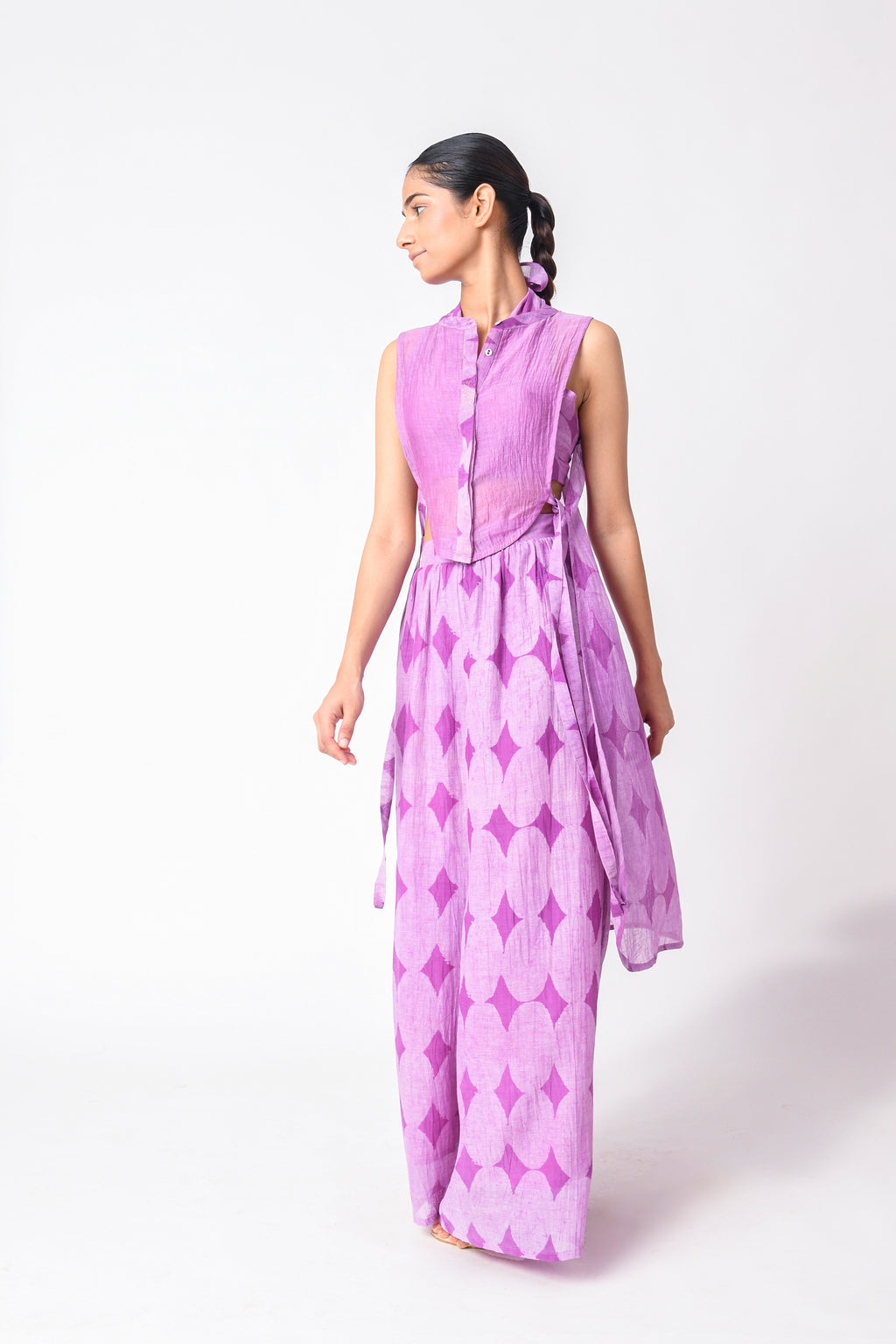 PLUM YOKE CO-ORD SET