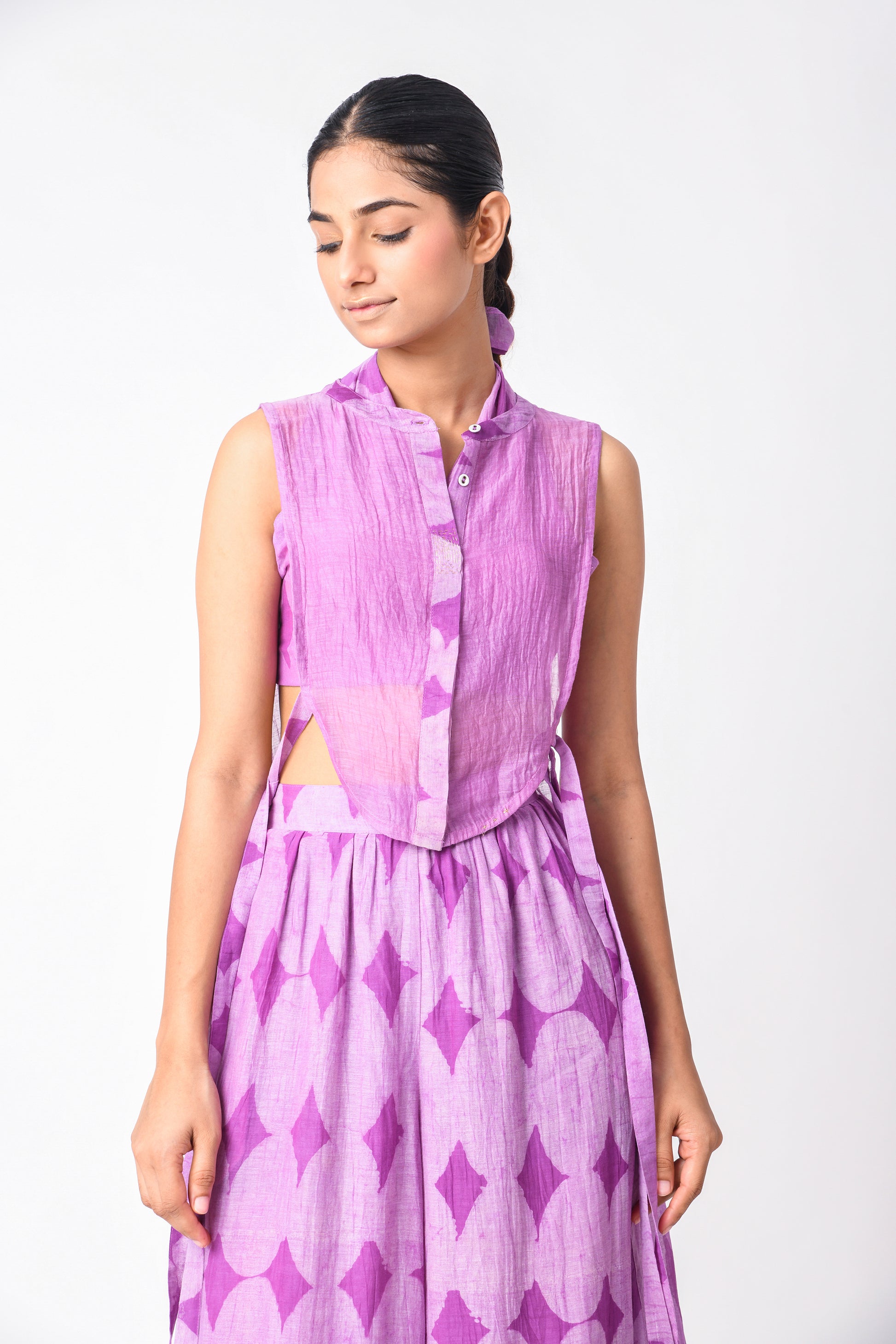 PLUM YOKE CO-ORD SET