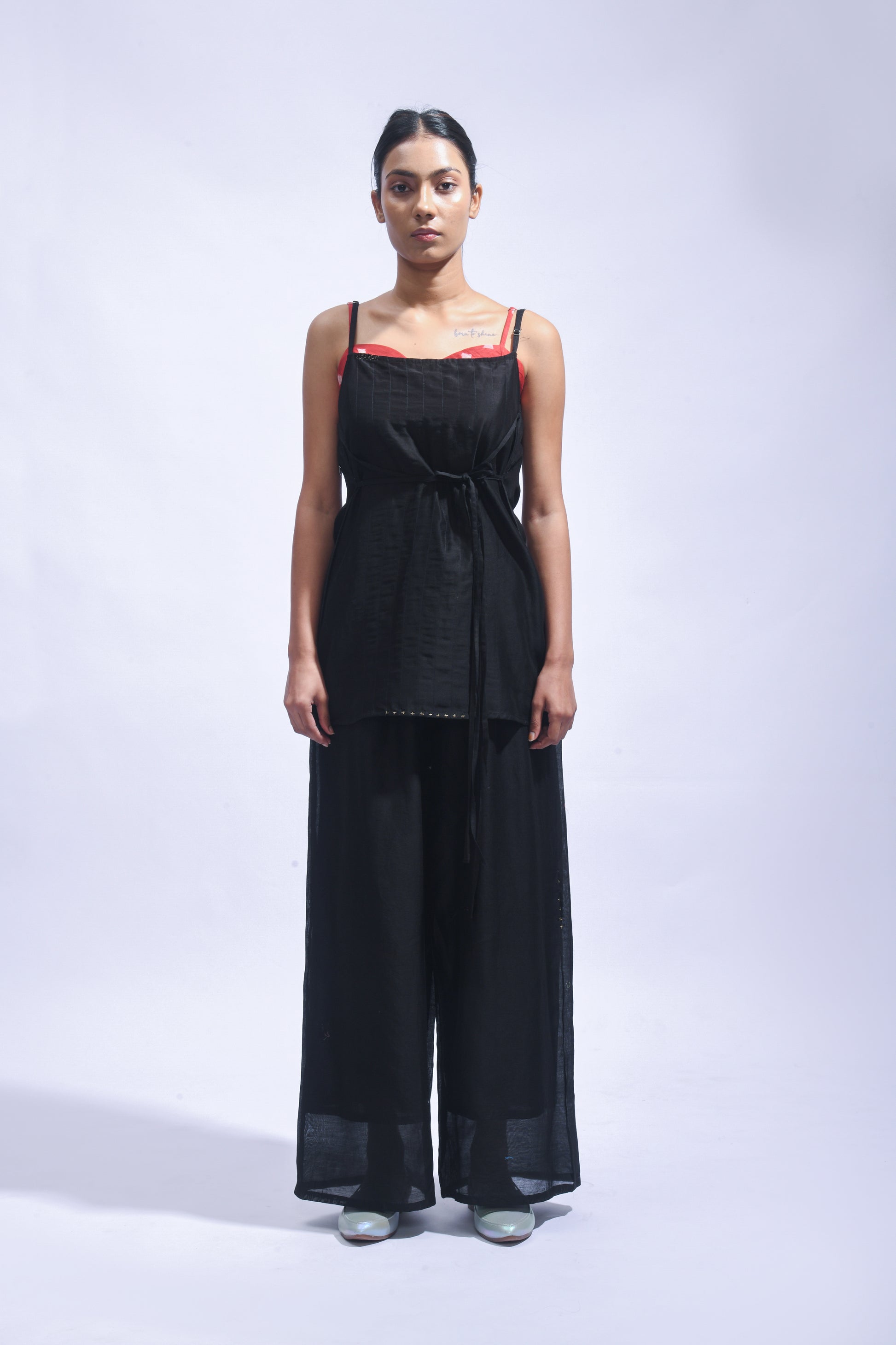 Strappy  Chanderi Set