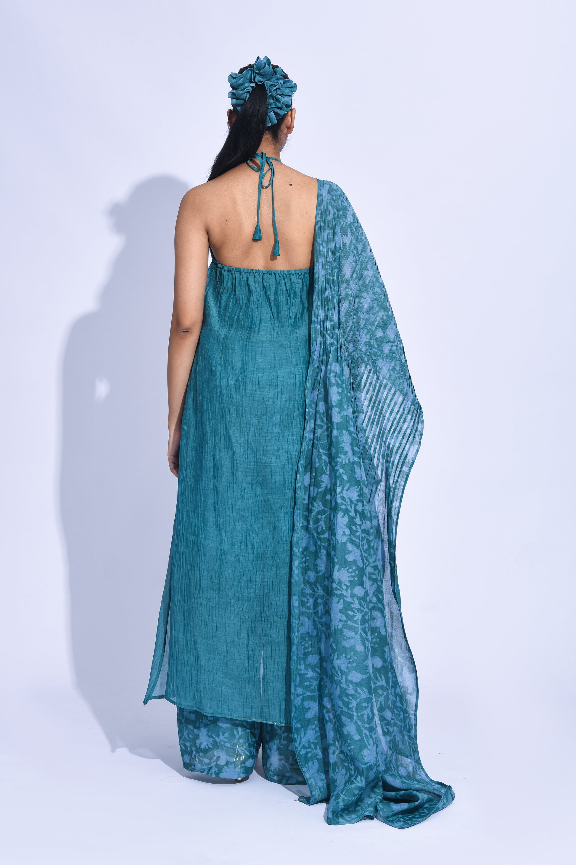 Blue mori  Halter Set