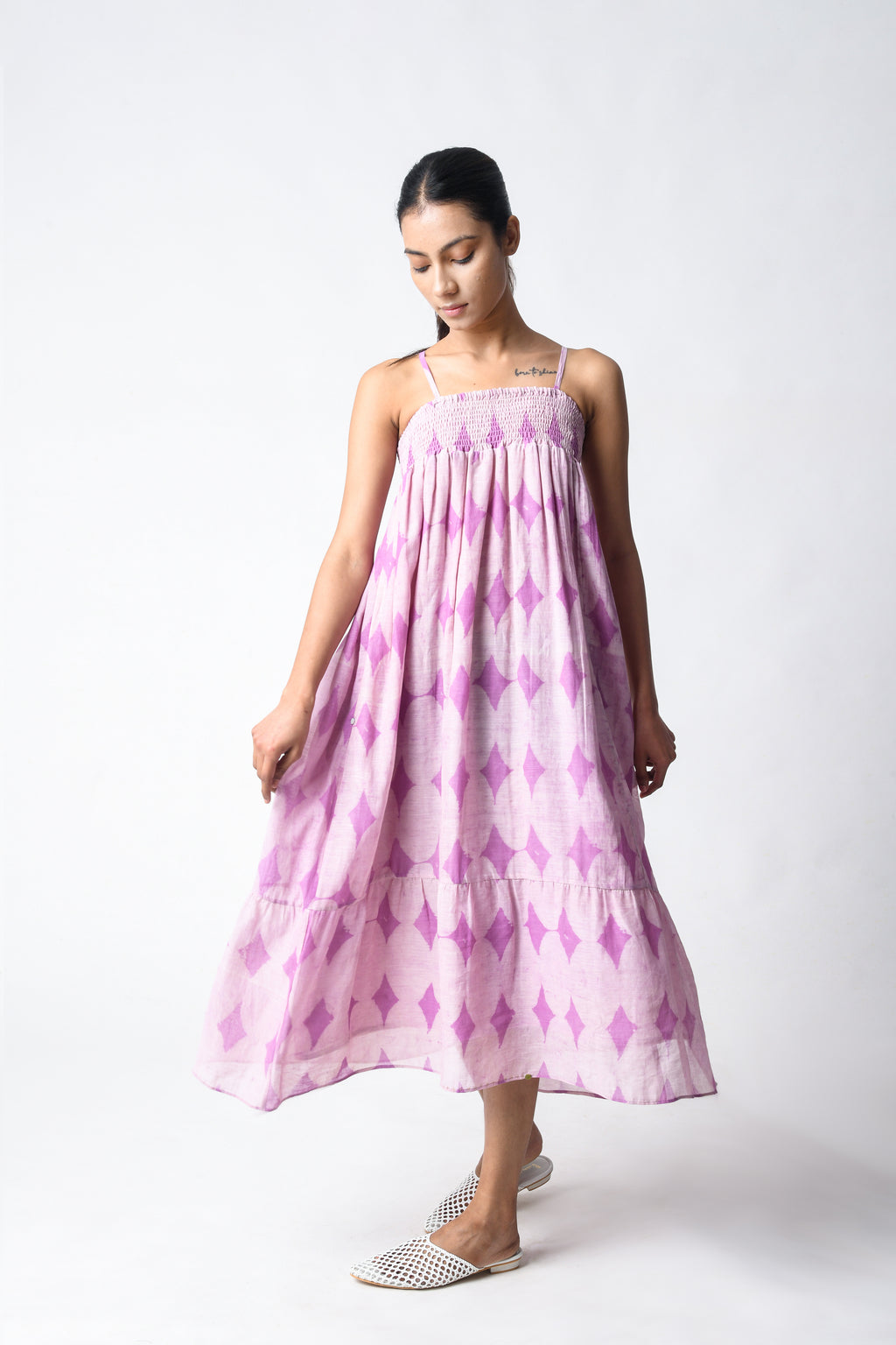 STRAPPY PLUM DRESS