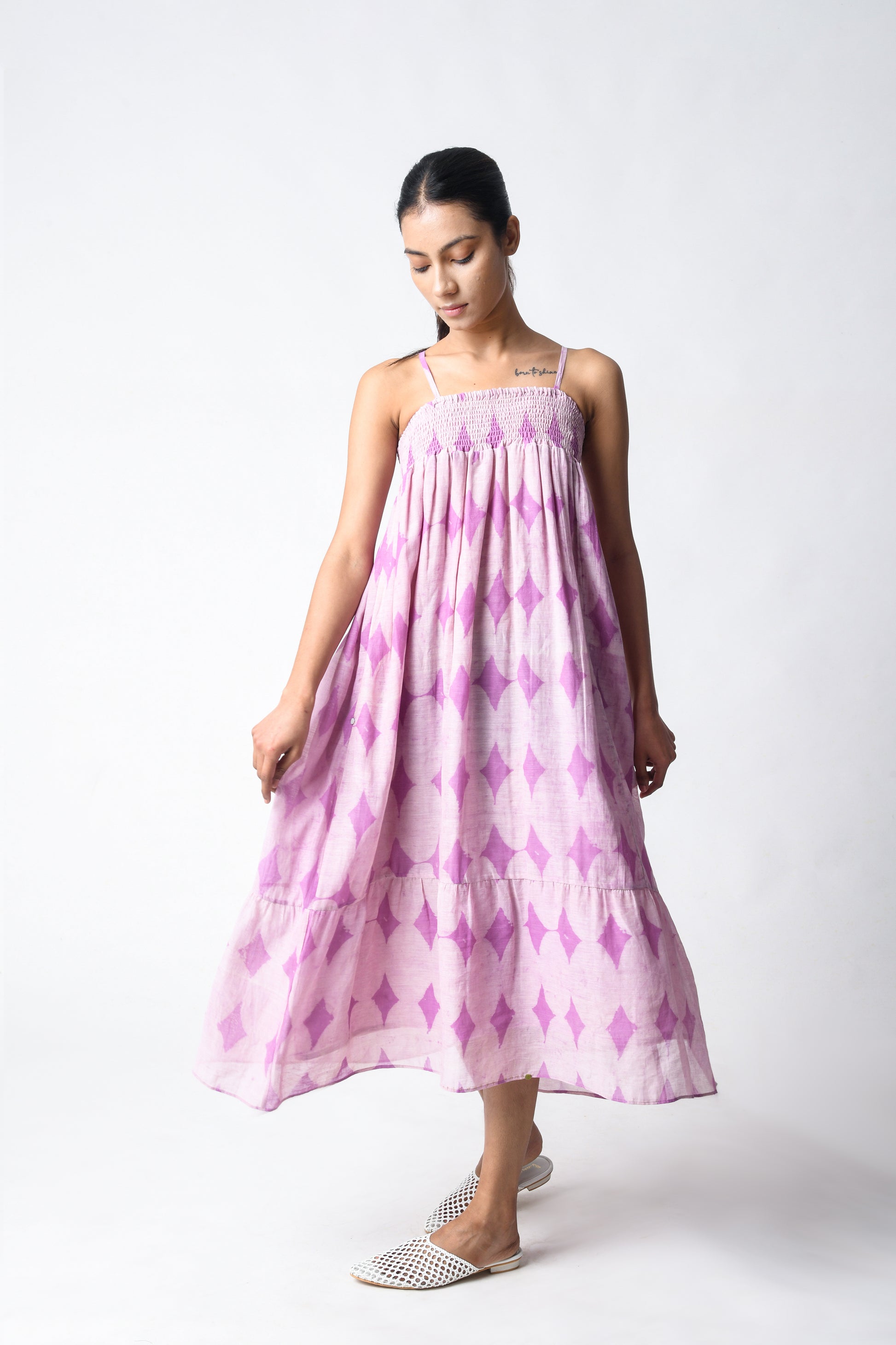 STRAPPY PLUM DRESS