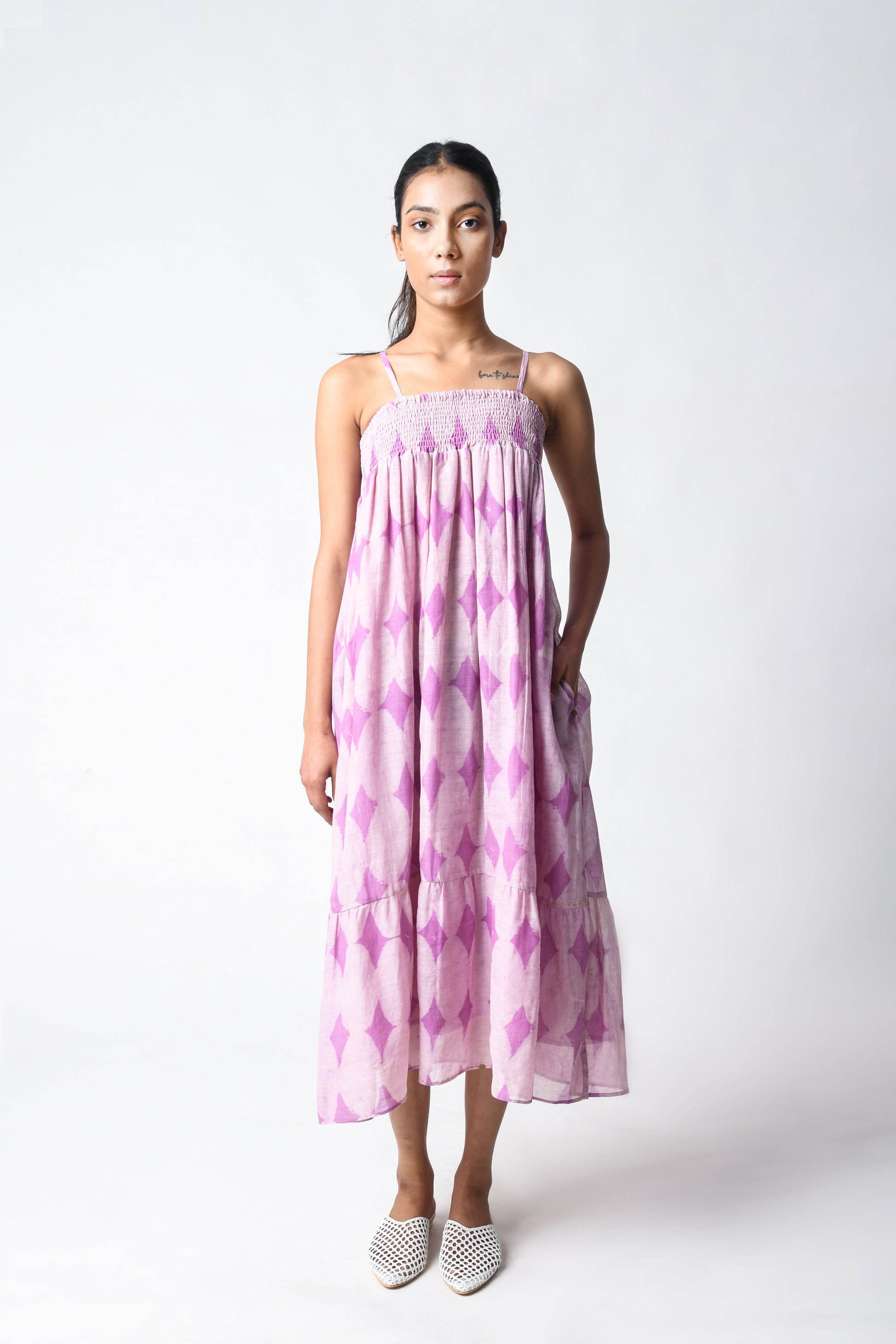 STRAPPY PLUM DRESS