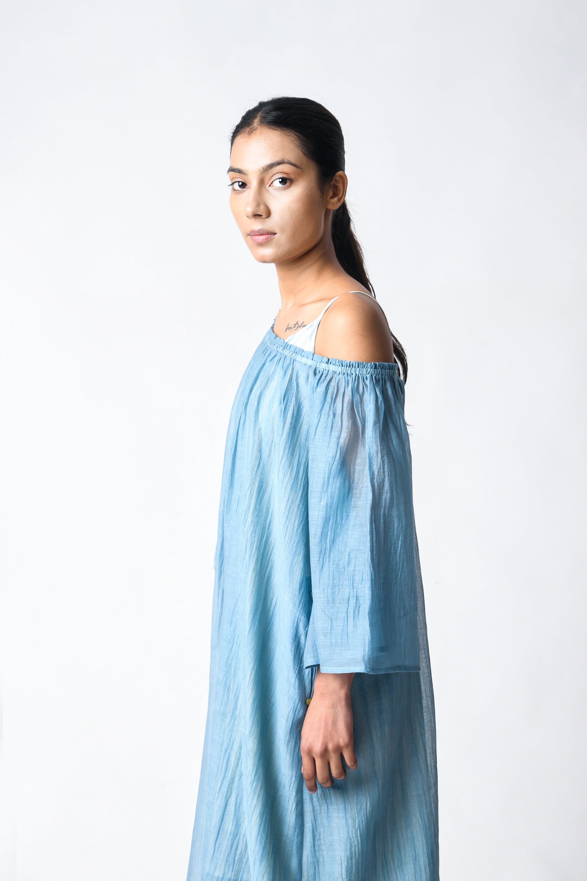 SKY OFF-SHOULDER DRESS