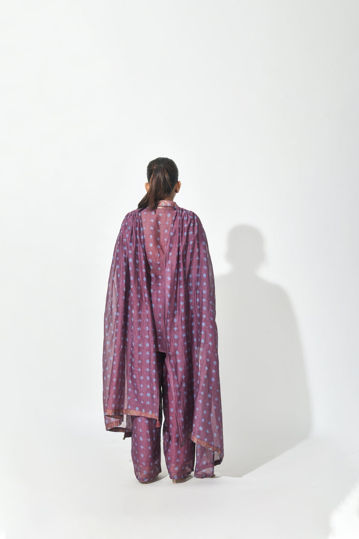 VINO SHEER BLAZER SET WITH DUPATTA