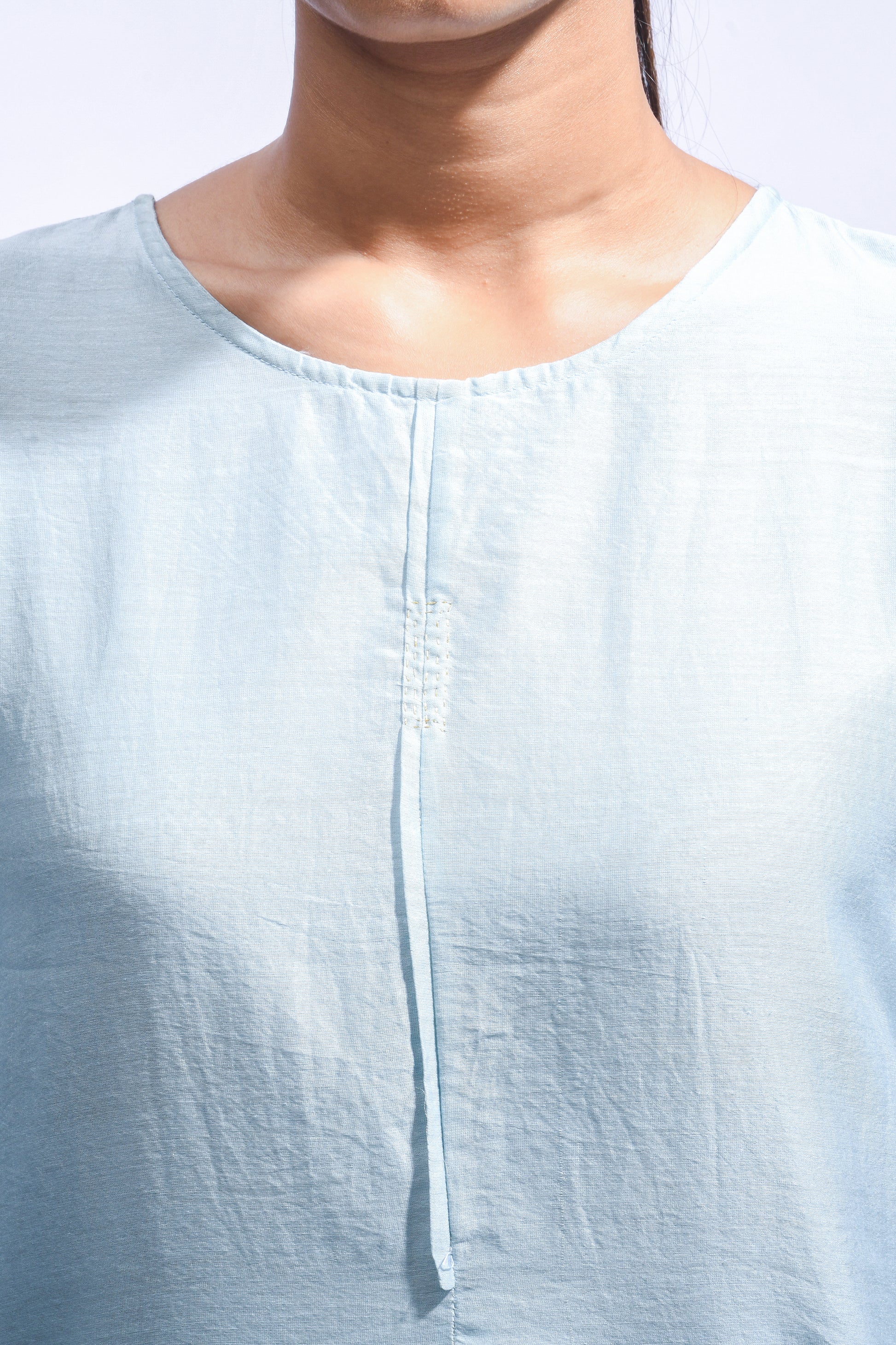 Powder Blue Silk Set