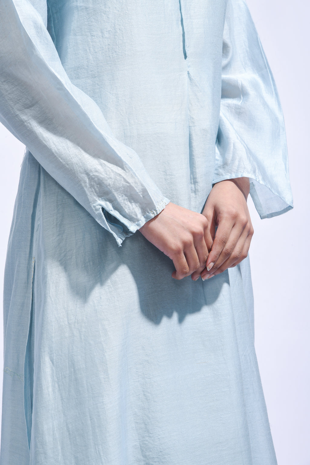 Powder Blue Silk Set