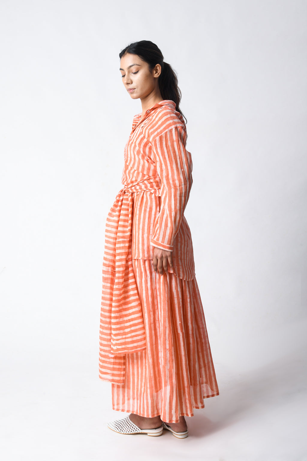 CAMI WRAP CORAL CO-ORD SET