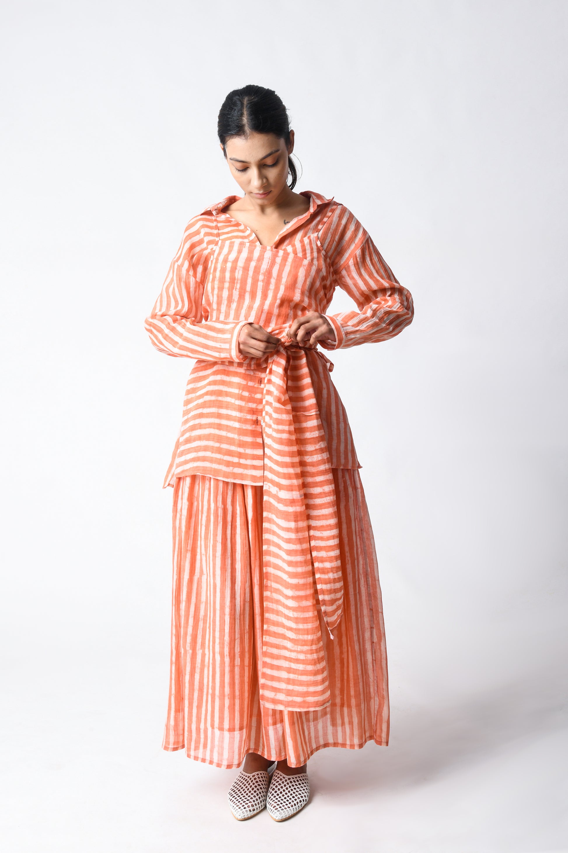 CAMI WRAP CORAL CO-ORD SET