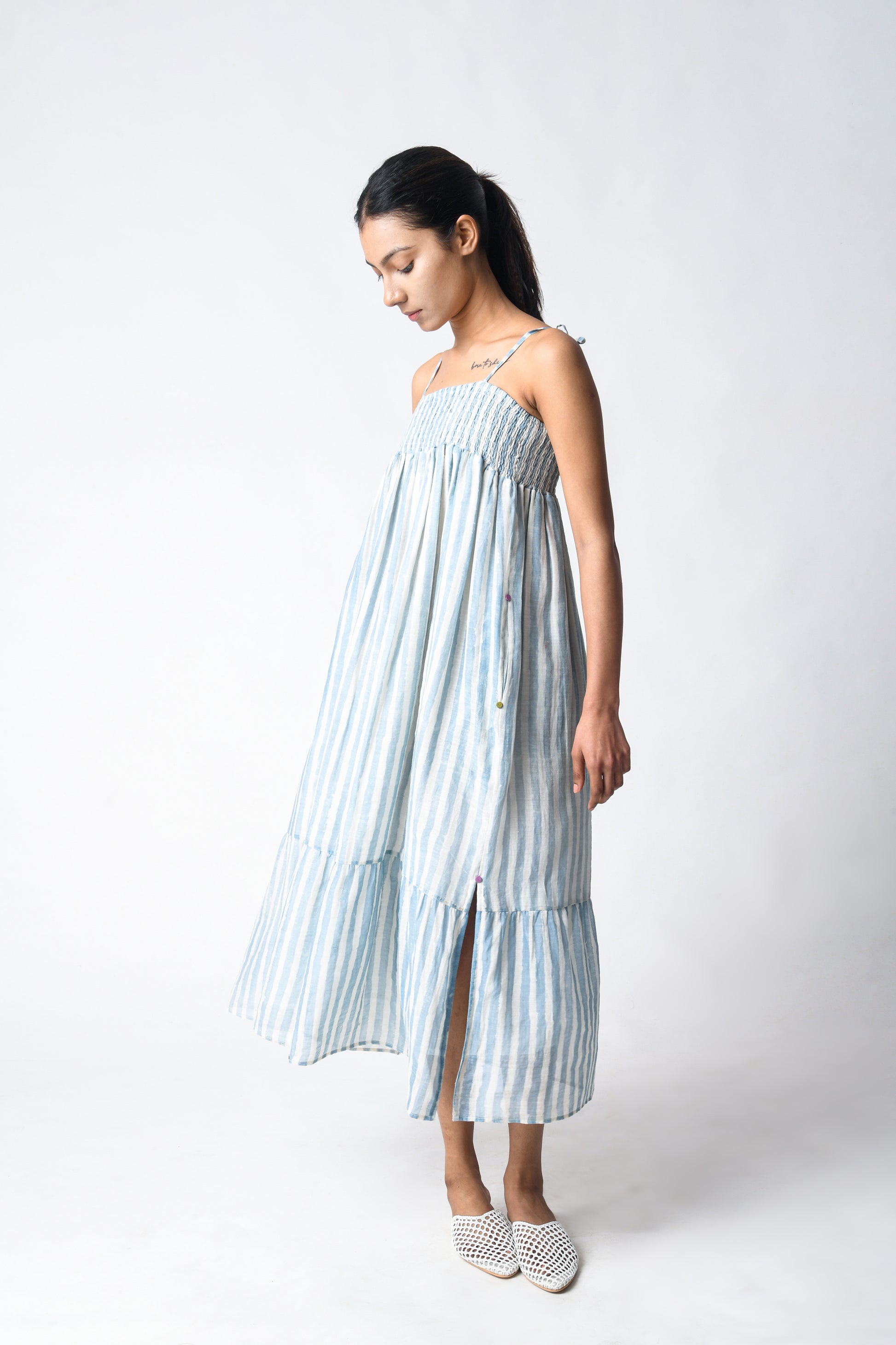 STRAPPY SKY DRESS