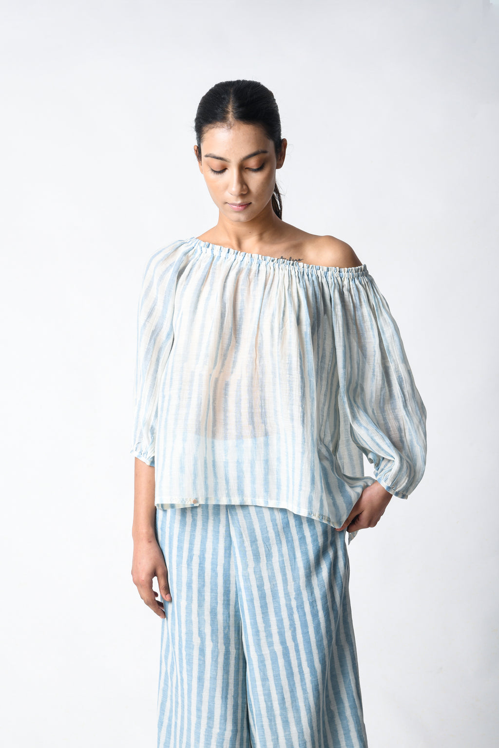 SKY OFF-SHOULDER CO-ORD SET