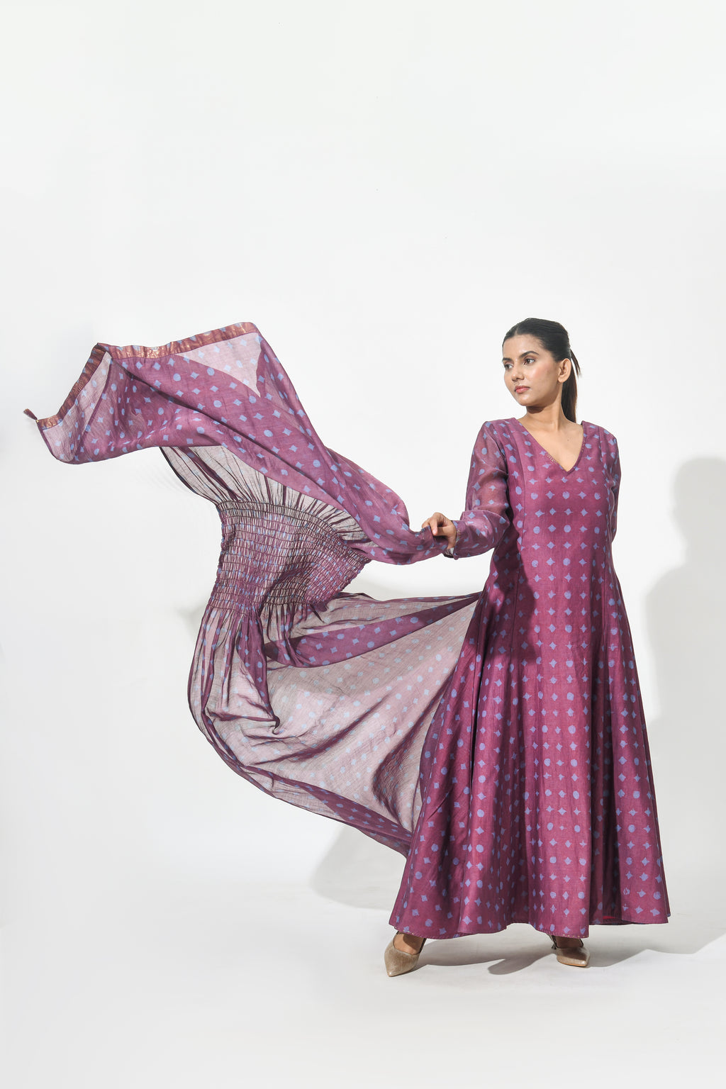 VINO ANARKALI DRESS WITH DUPATTA