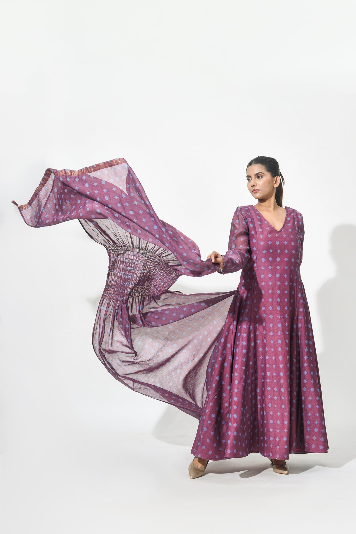 VINO ANARKALI DRESS WITH DUPATTA