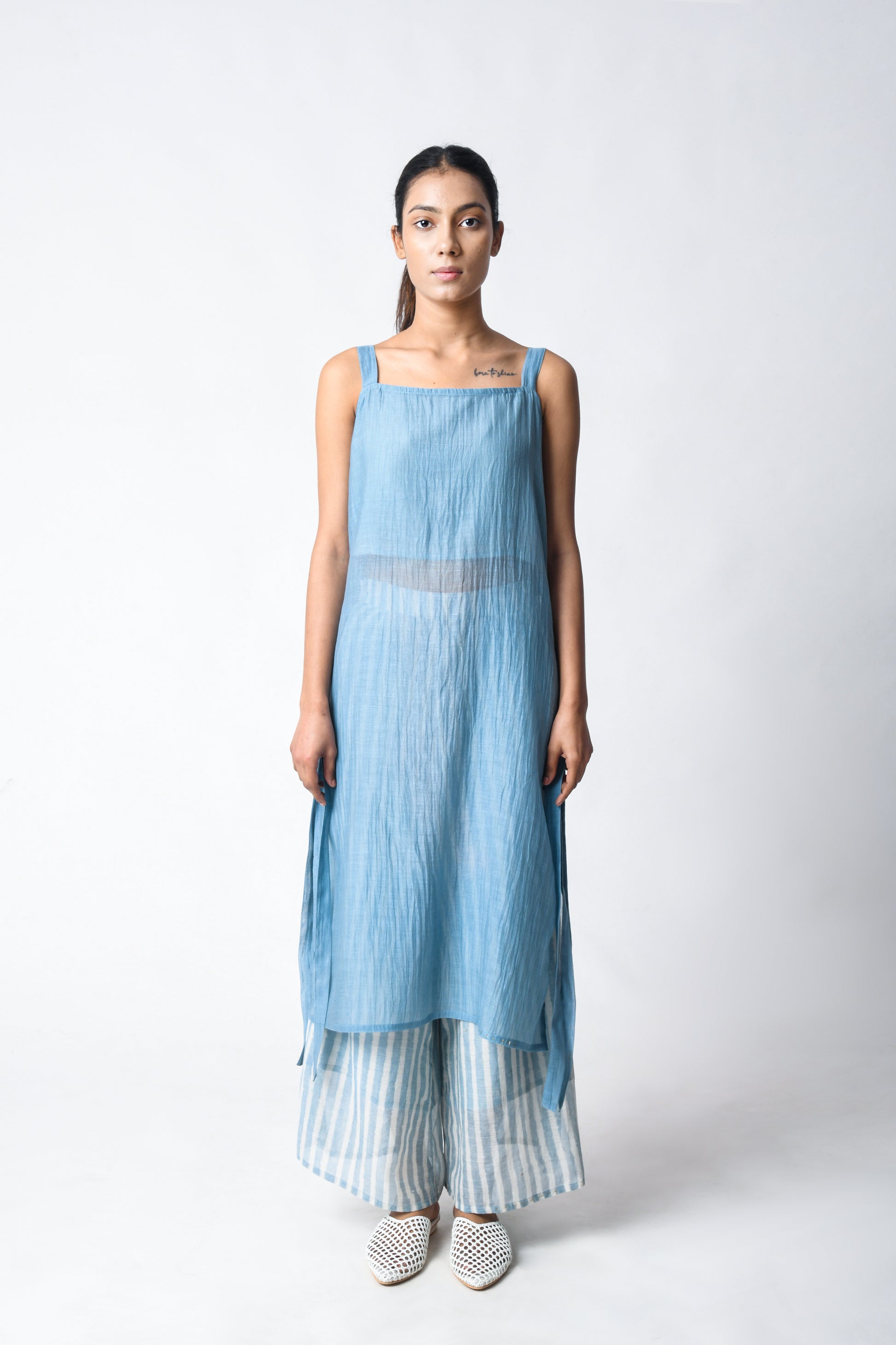STRAP TUNIC SKY CO-ORD
