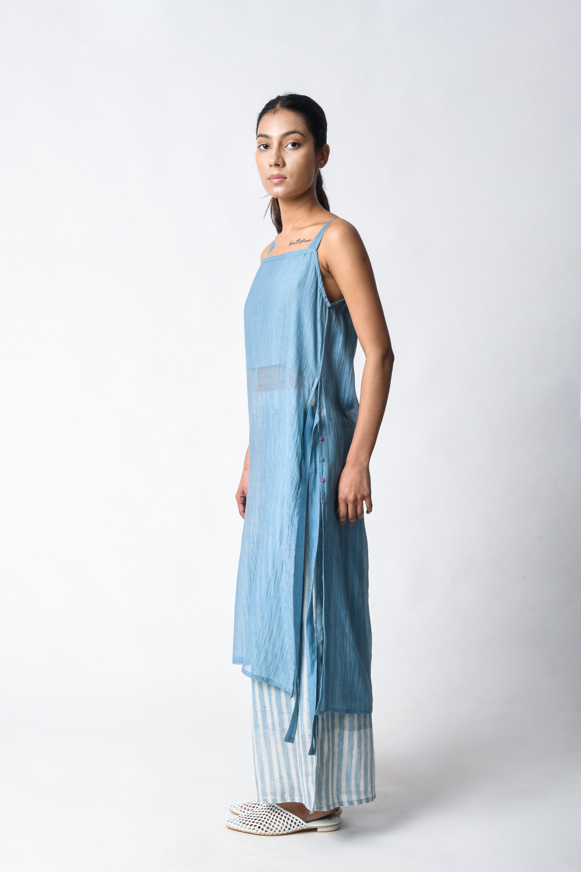 STRAP TUNIC SKY CO-ORD