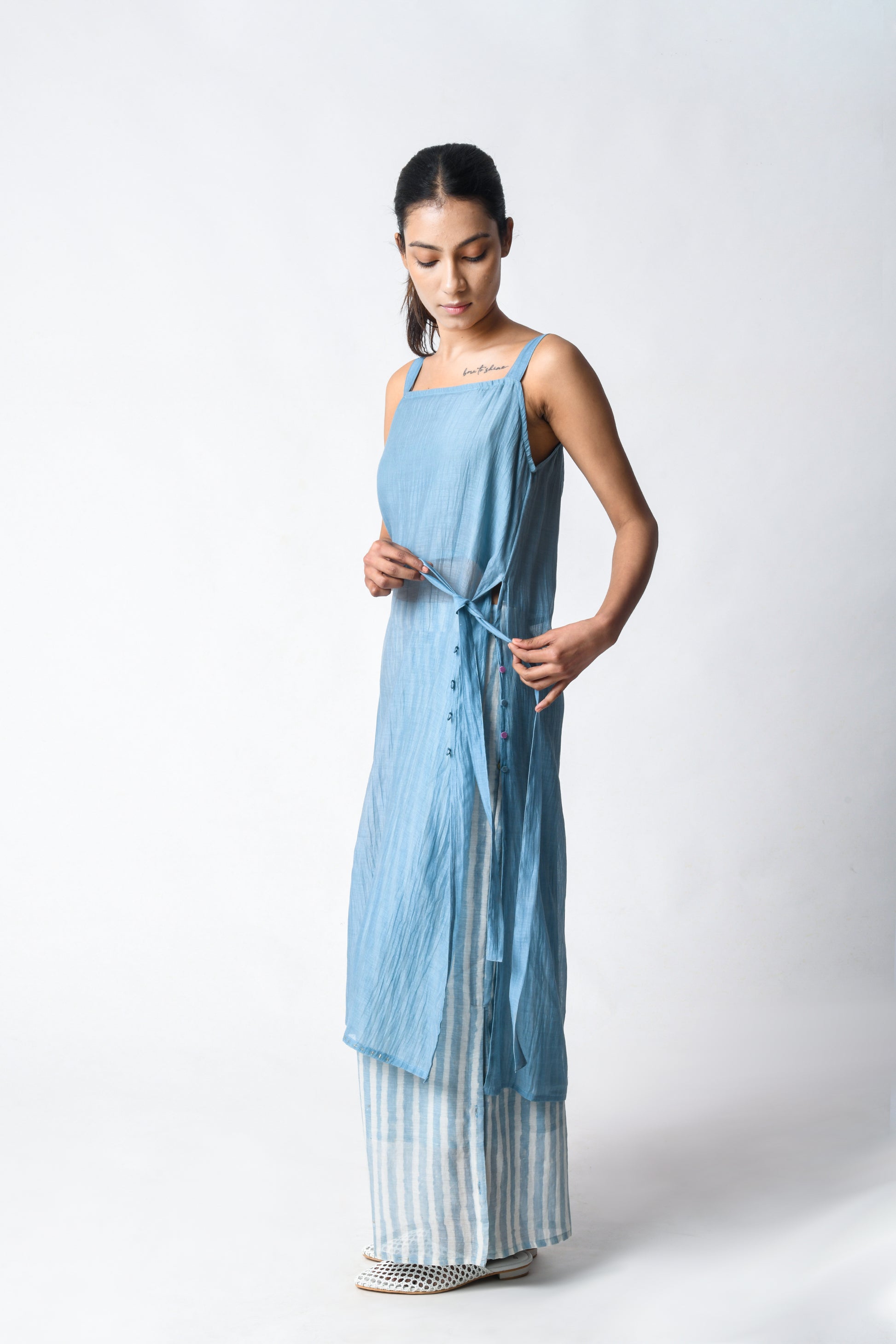 STRAP TUNIC SKY CO-ORD