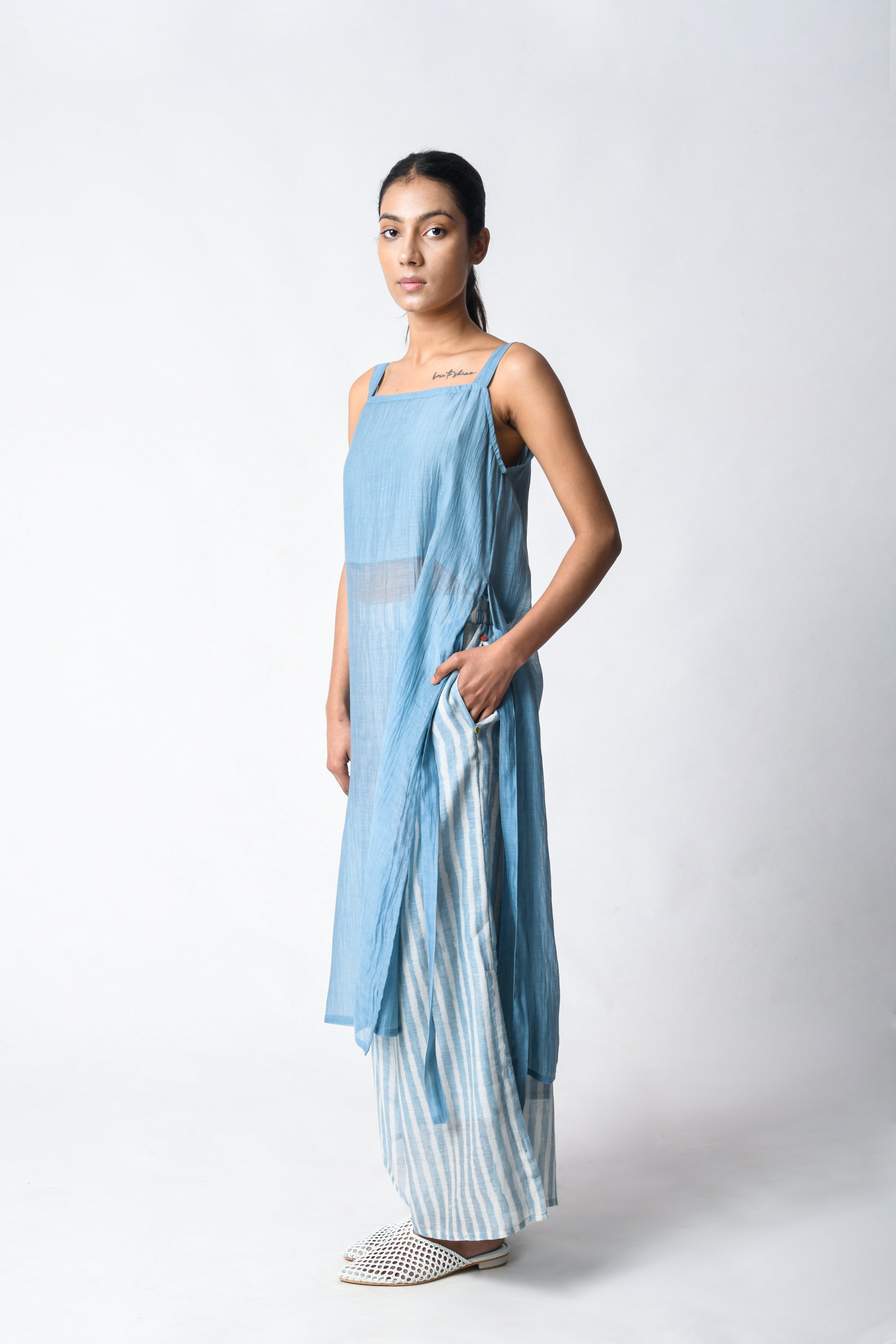 STRAP TUNIC SKY CO-ORD