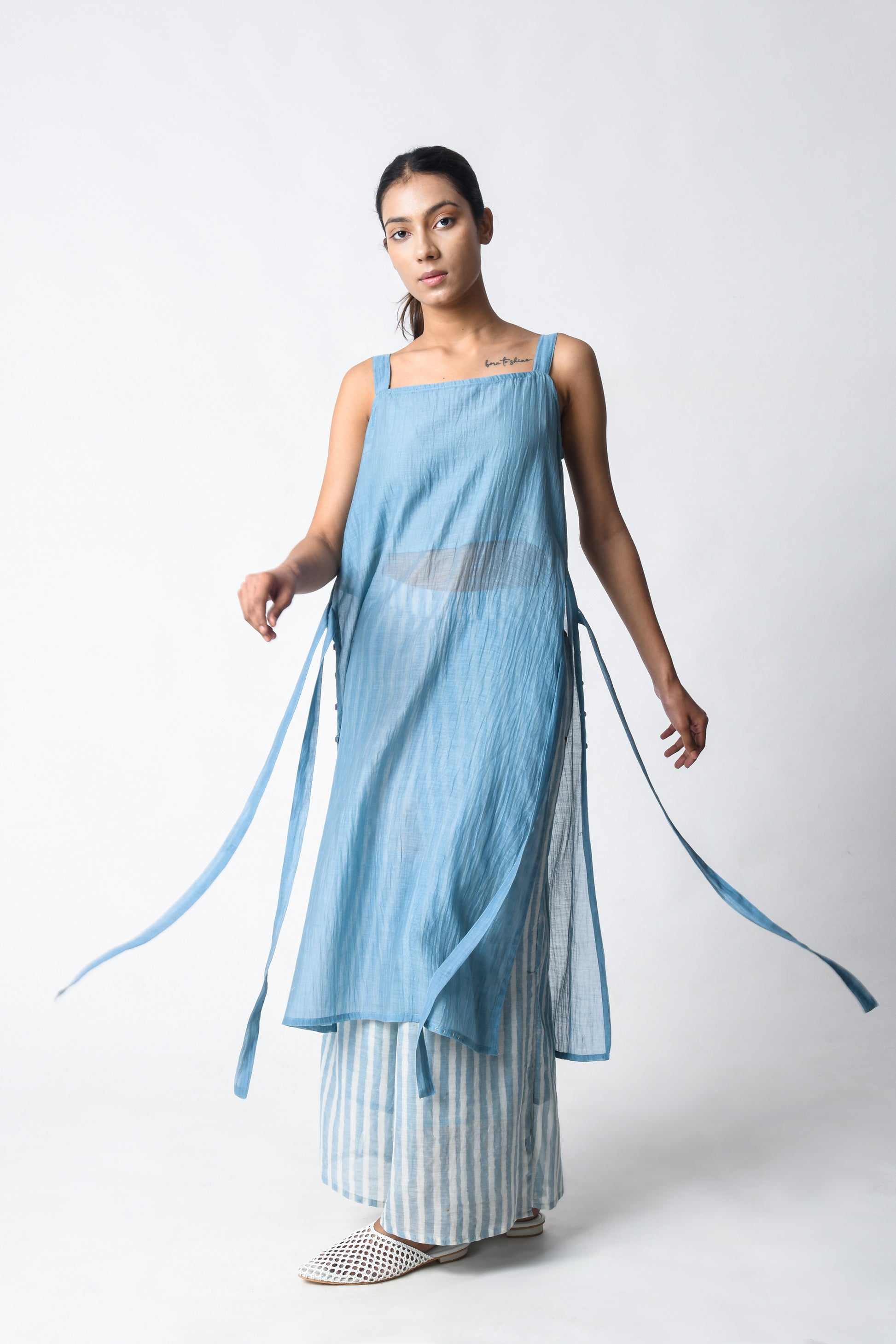STRAP TUNIC SKY CO-ORD