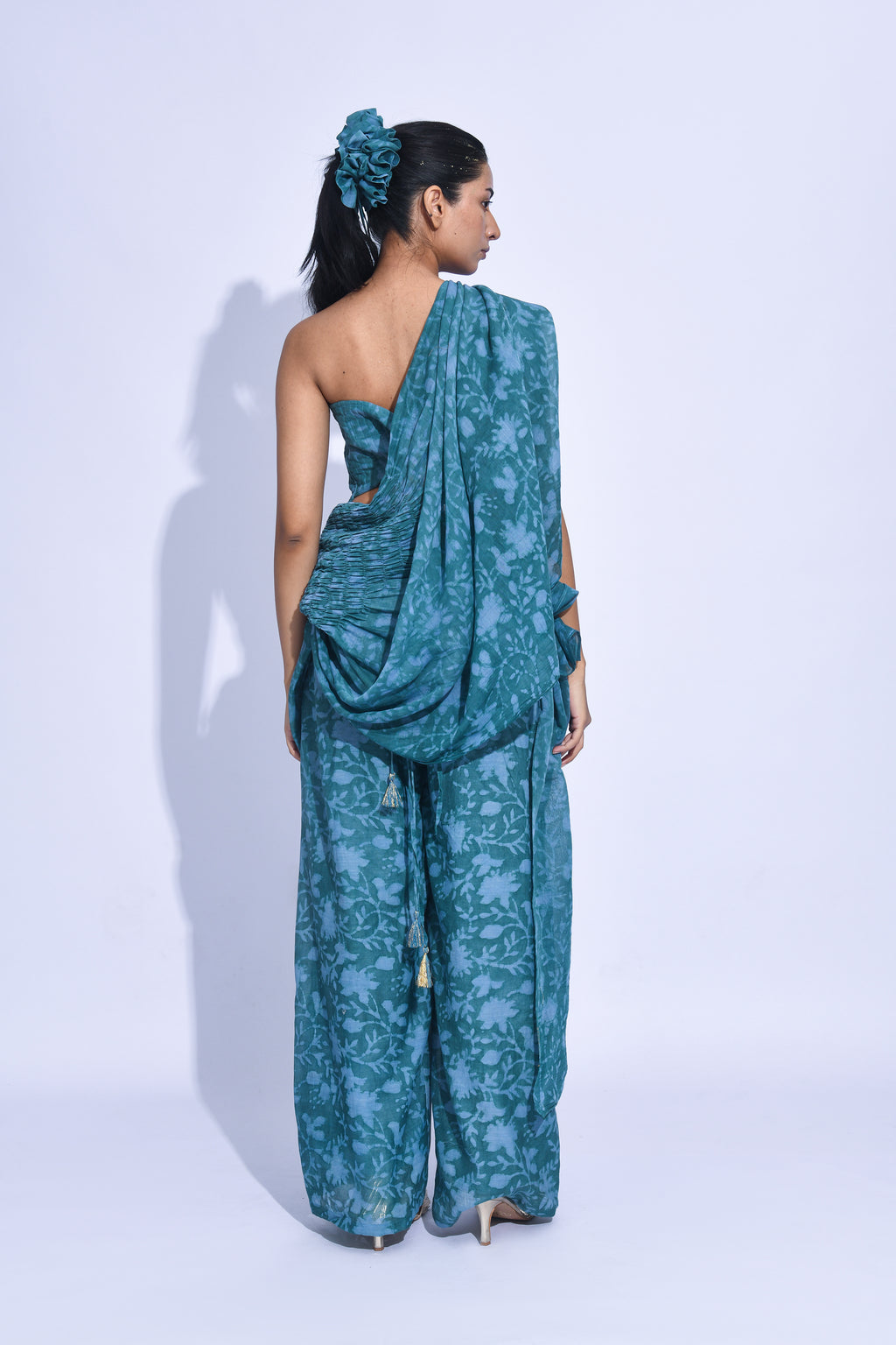 Dissected Drape-Teal