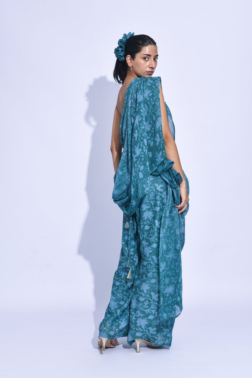 Dissected Drape-Teal
