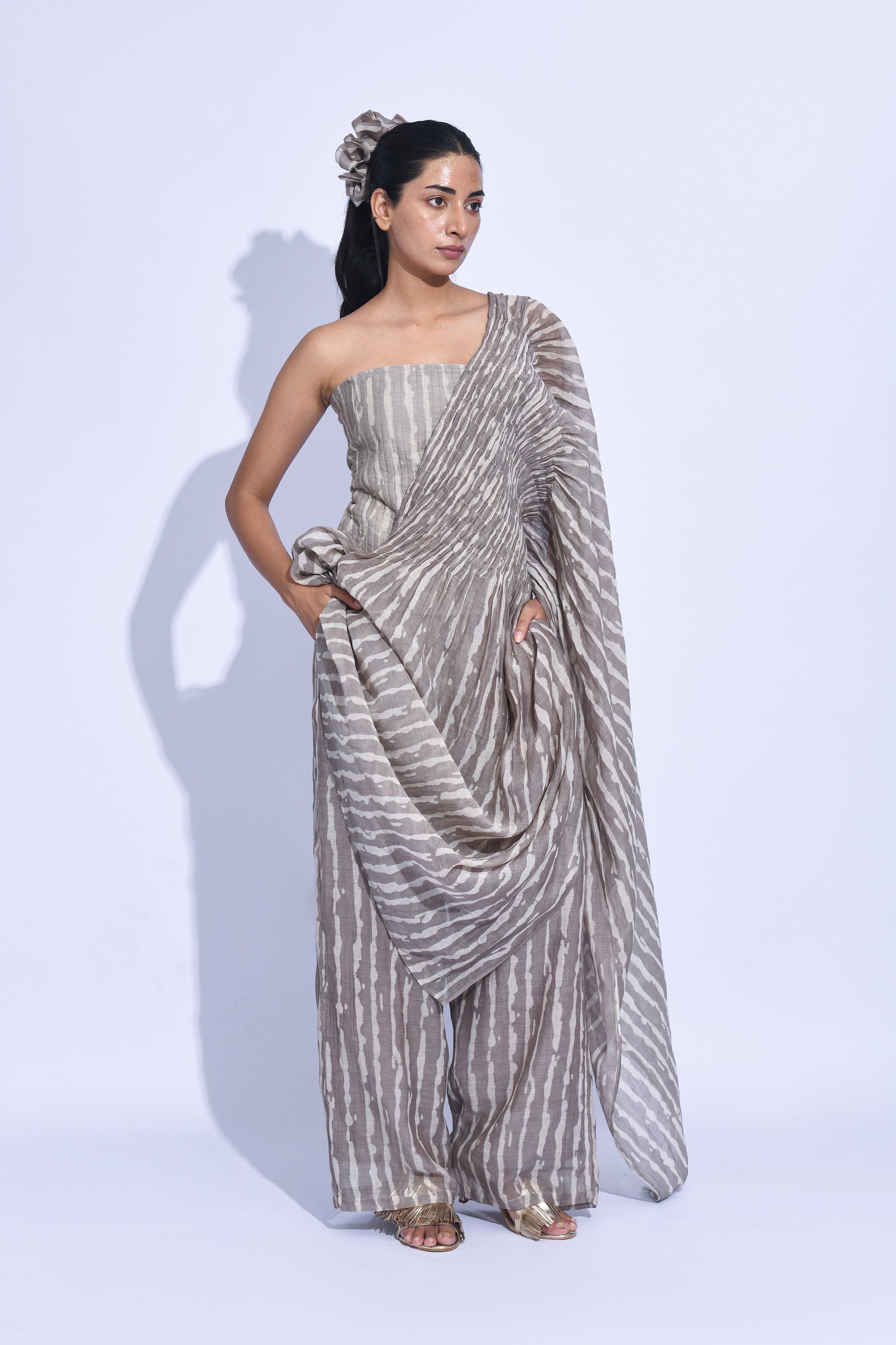 Dissected Drape-Grey