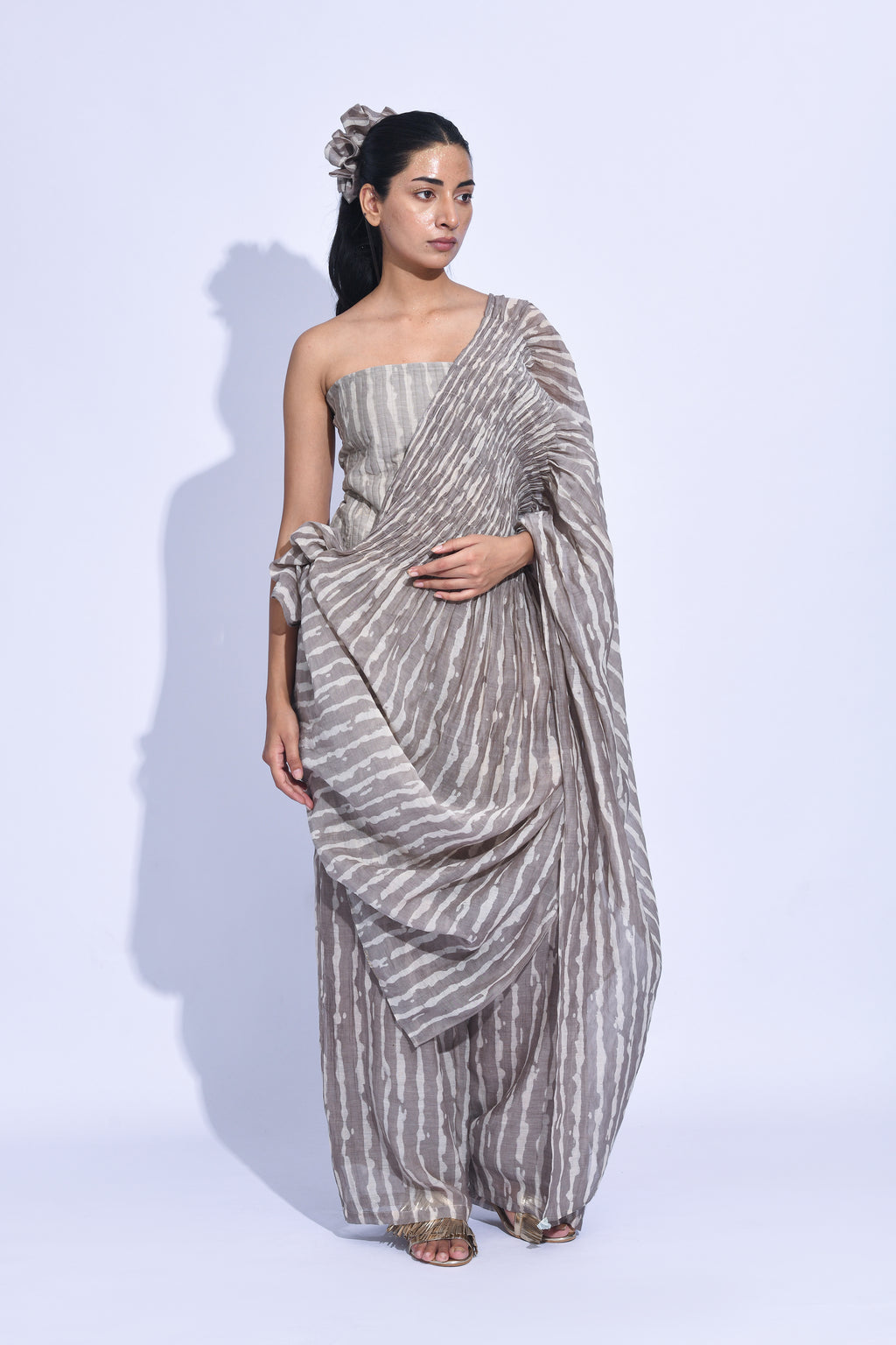 Dissected Drape-Grey