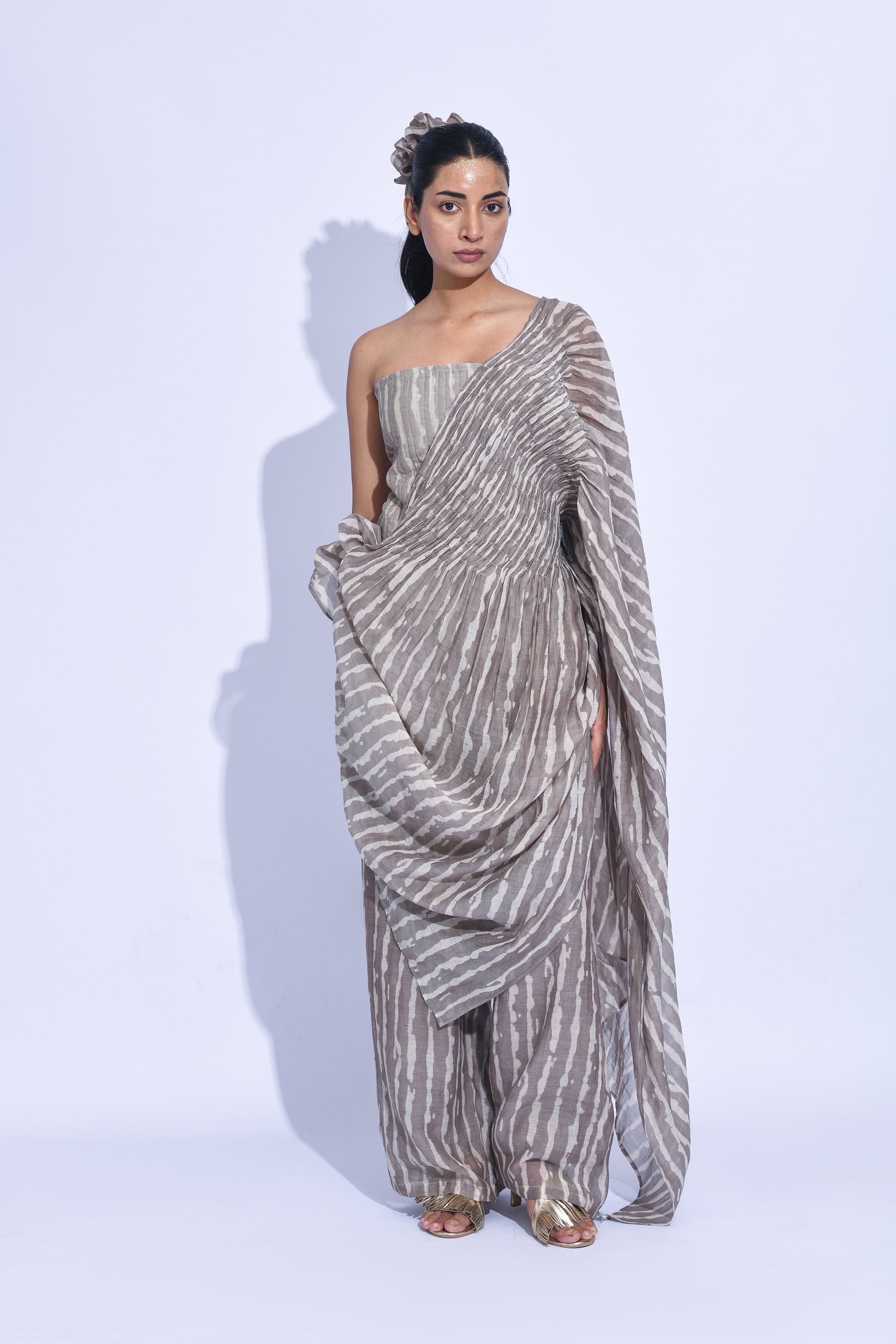 Dissected Drape-Grey
